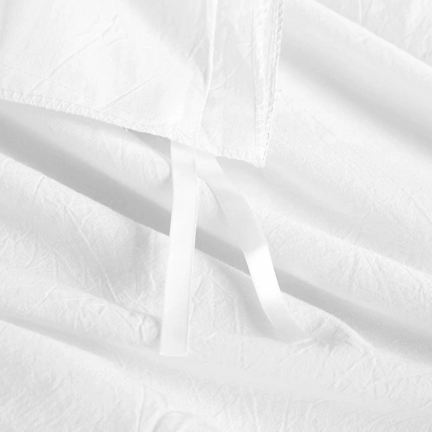 TEXAS LINEN CO. 100% Egyptian Cotton Duvet Cover Queen Size 600 Thread Count 3 PC Extra Long Staple Soft Breathable White