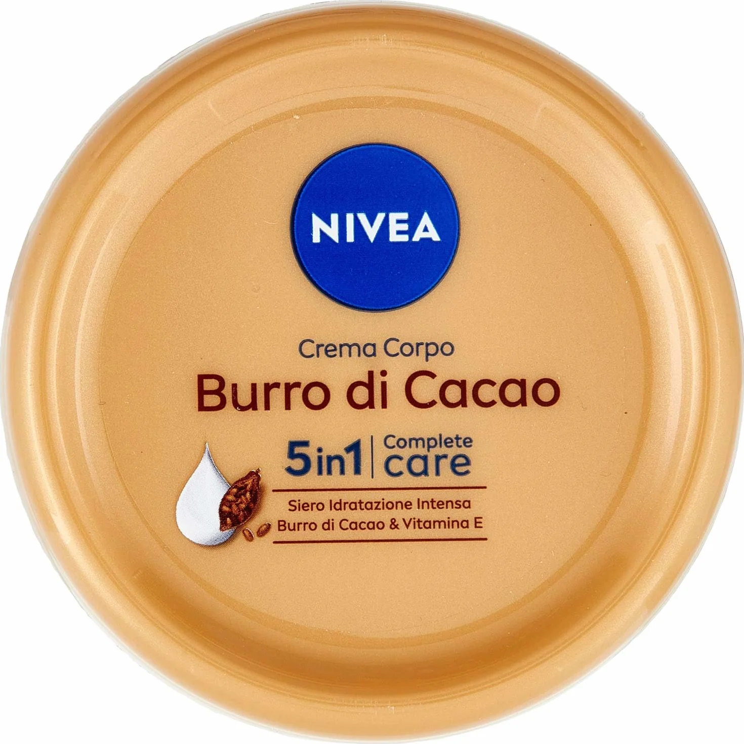 NIVEA Krem do ciała z masłem kakaowym 250 ml, nawilżający krem do ciała 48 godzin do suchej skóry wzbogaconej serum intensywnie nawilżającym, masłem kakaowym i witaminą E