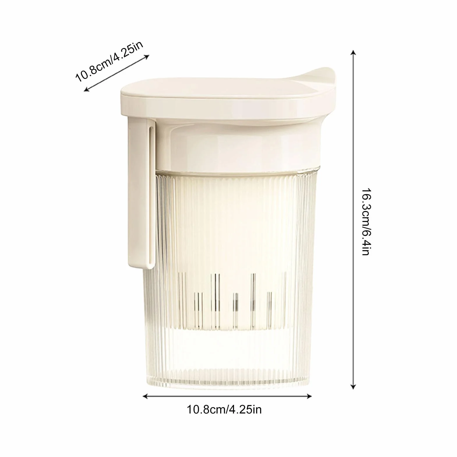 Yogurt Strainer Fine Mesh Filter Reusable Cloth Bag Multipurpose Kitchen Tool 16.3cm White