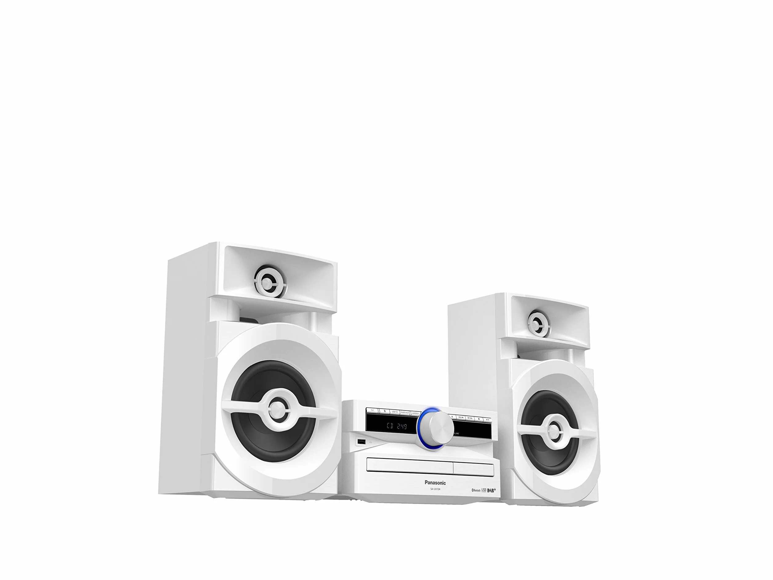 Panasonic SC-UX104EG-W Zestaw Stereo, Biały, 49W