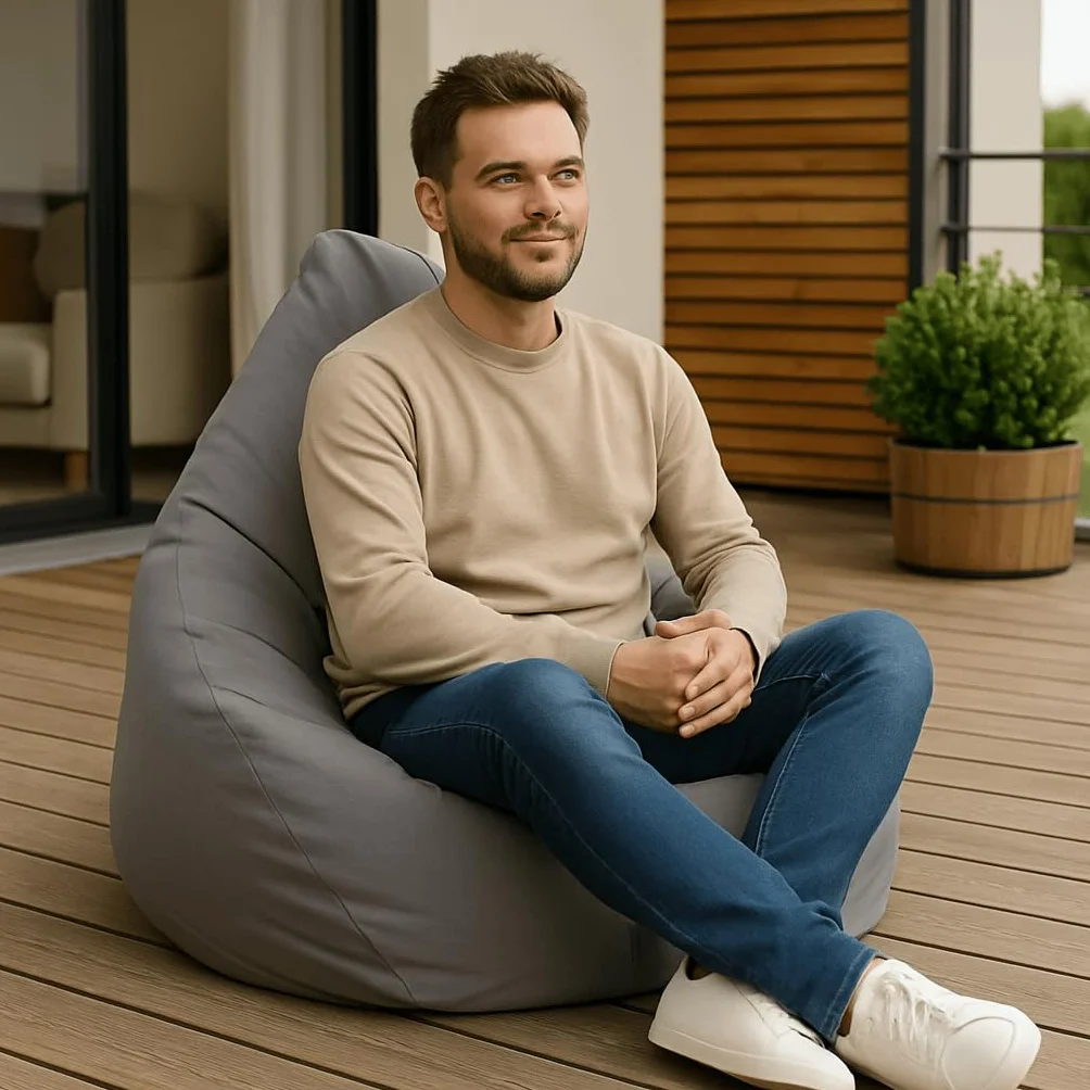 Pufa Worek do Siedzenia 225L EKO Szara