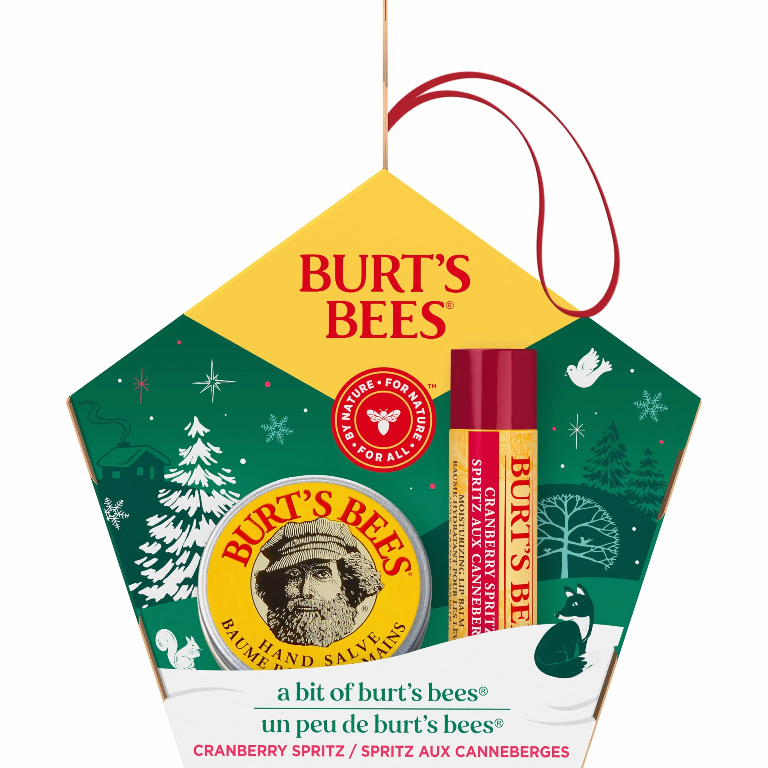 Burt's Bees Cranberry Spritz balsam do ust i balsam do rąk w opakowaniu