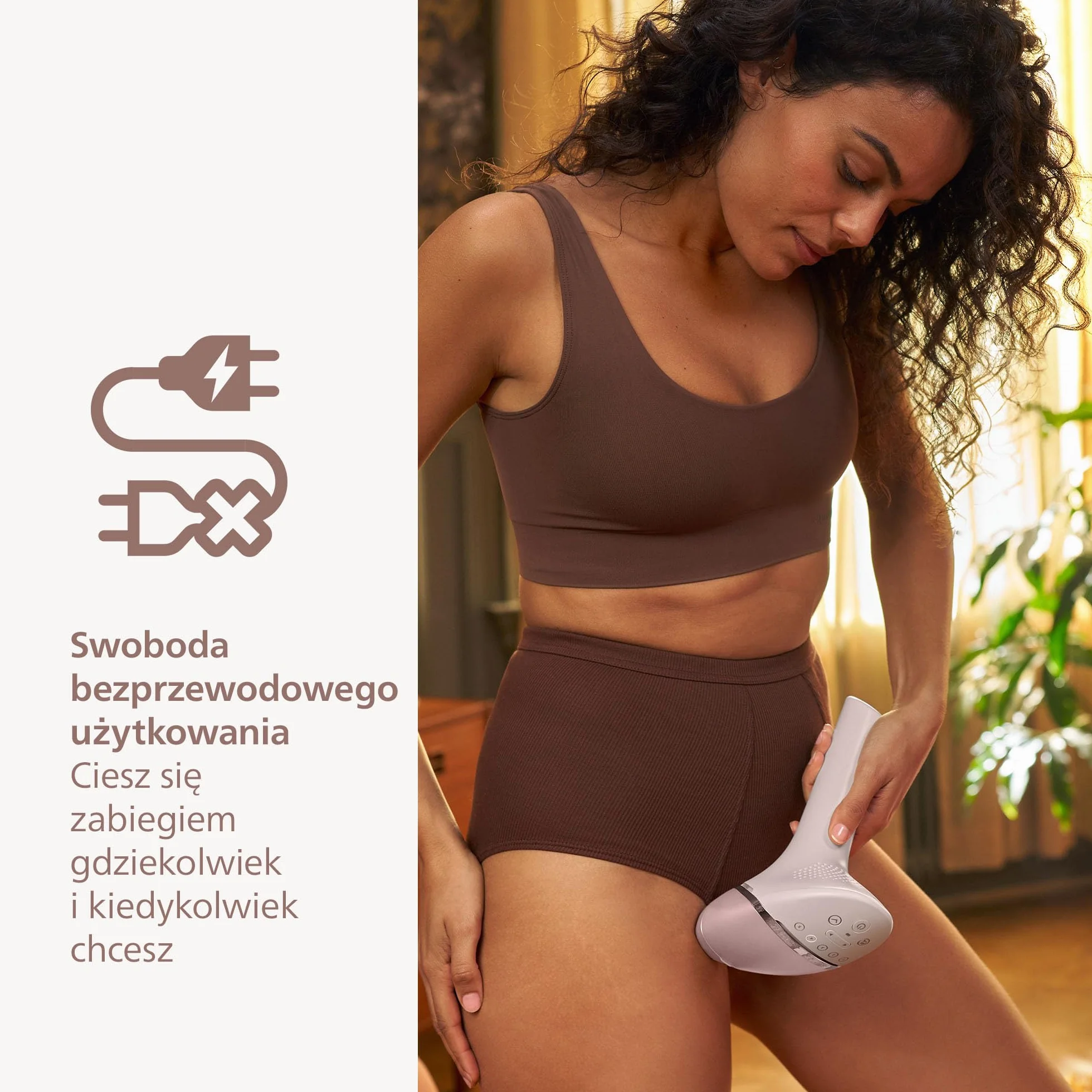Philips Lumea Urządzenie IPL z serii 9000 — urządzenie do usuwania włosów, alternatywa dla laserowego usuwania włosów, technologia SenseIQ, 4 nasadki: do ciała, BRI957/00