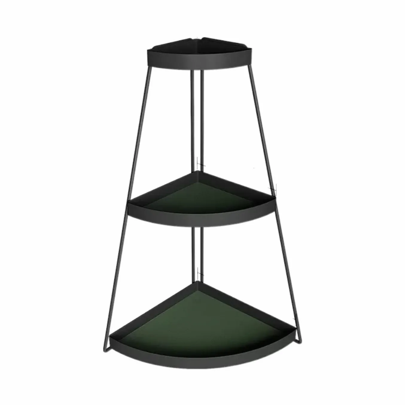 Przechowywania Kosmetyków Organizer na Kosmetyki Narożna Kosmetyczna Żelazna Półka Toaletka Na Biurko 3-poziomowa Prosta Szminka Do Makijażu Rack Organizer Organizer do Makijażu Stojak na Kosmetyki (