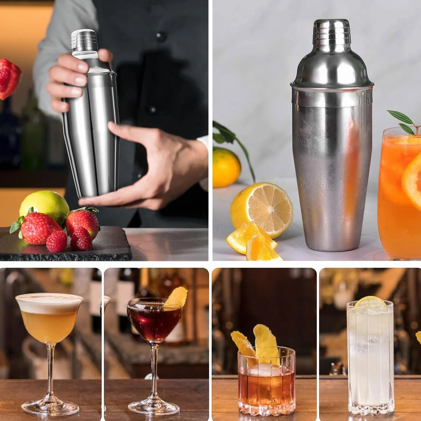 Zestaw do przygotowywania koktajli 750 ml akcesoria barowe