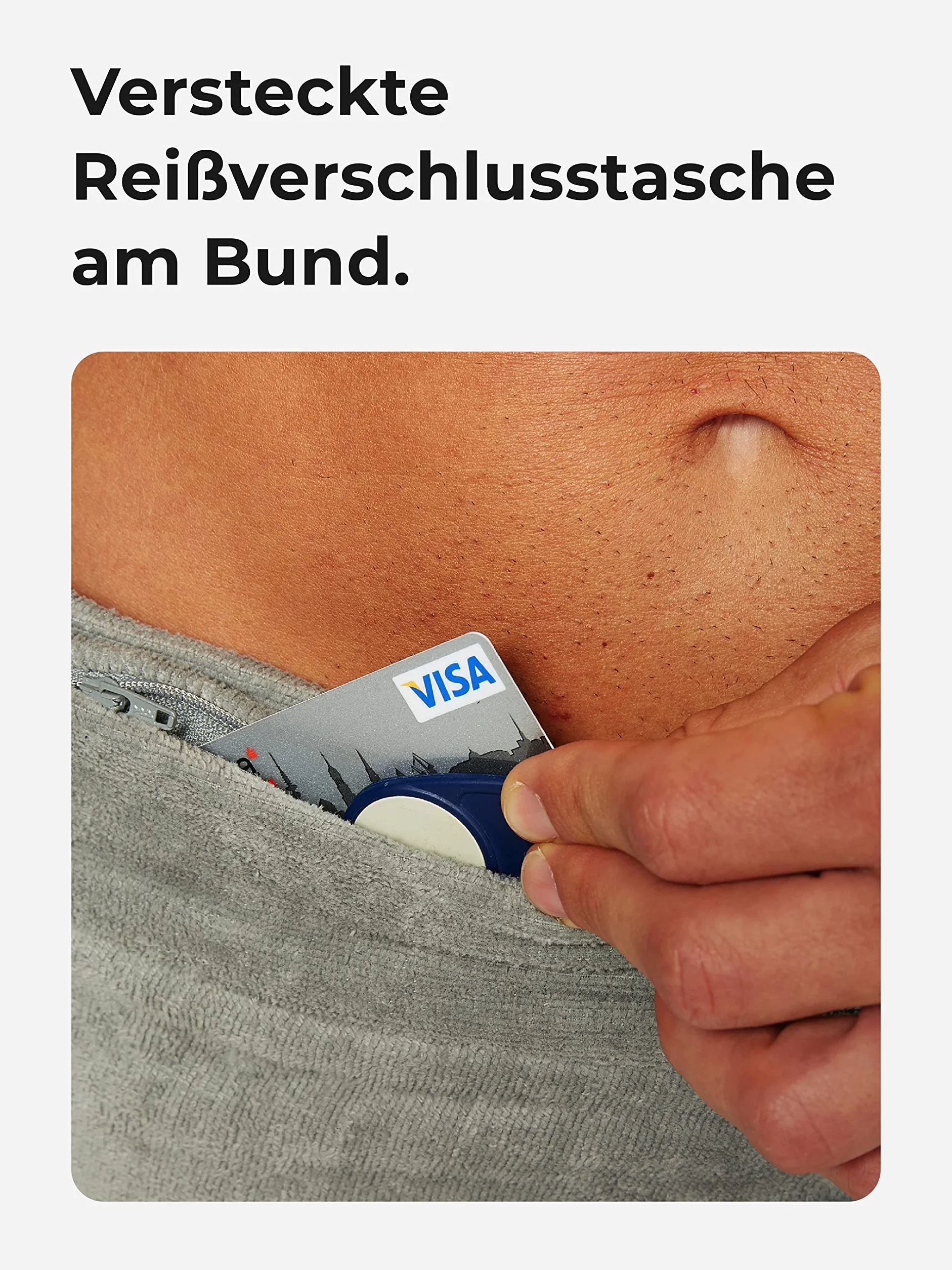 Sowel® męski kilt do sauny, 100% bawełna ekologiczna, ręcznik do sauny z zapięciem na rzepy, ręcznik do sauny, 60 x 140 cm, szary/granatowy