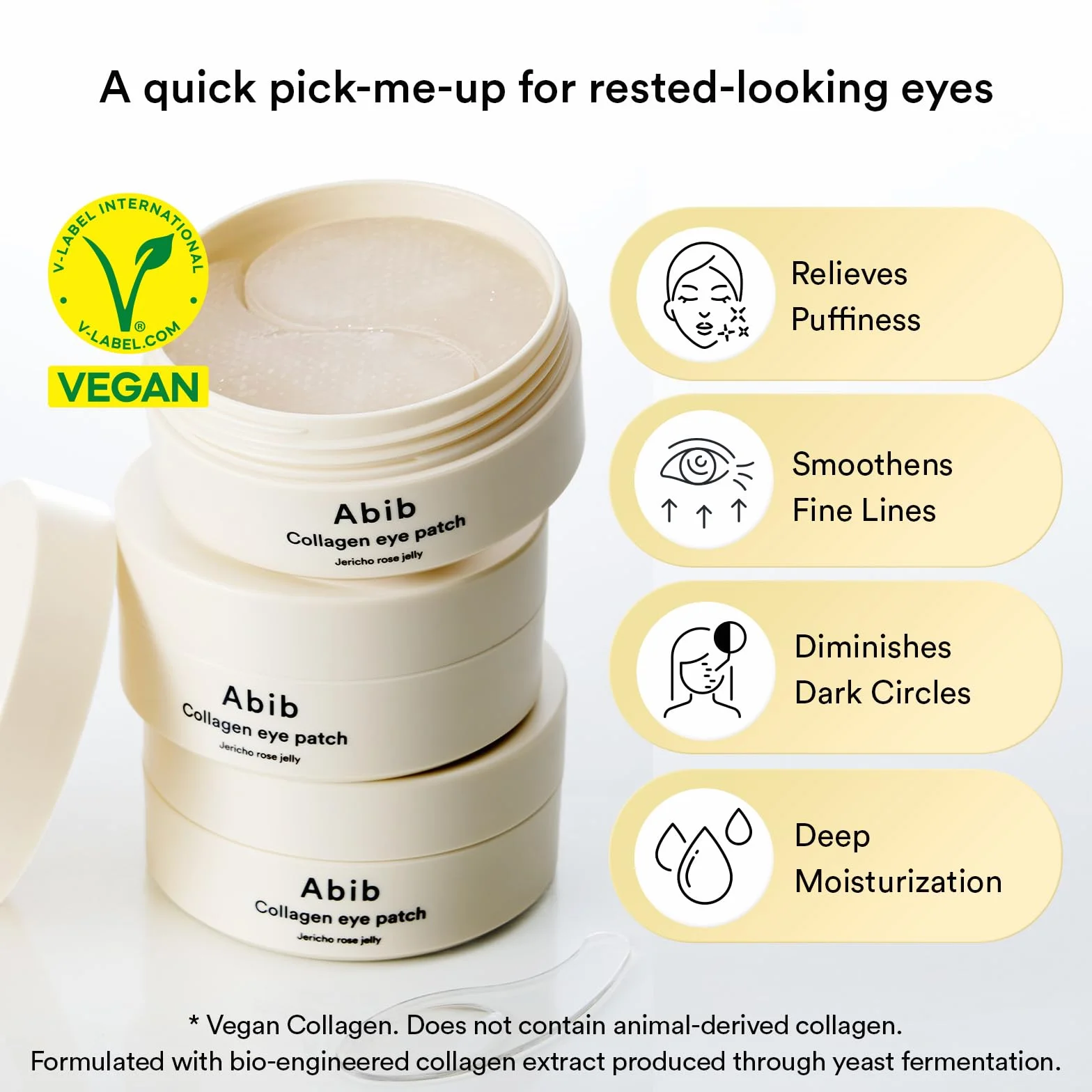 ABIB Collagen Eye Patch Jericho Rose Jelly 60 pcs - Maska pod oczy z kolagenem i różą Jericho