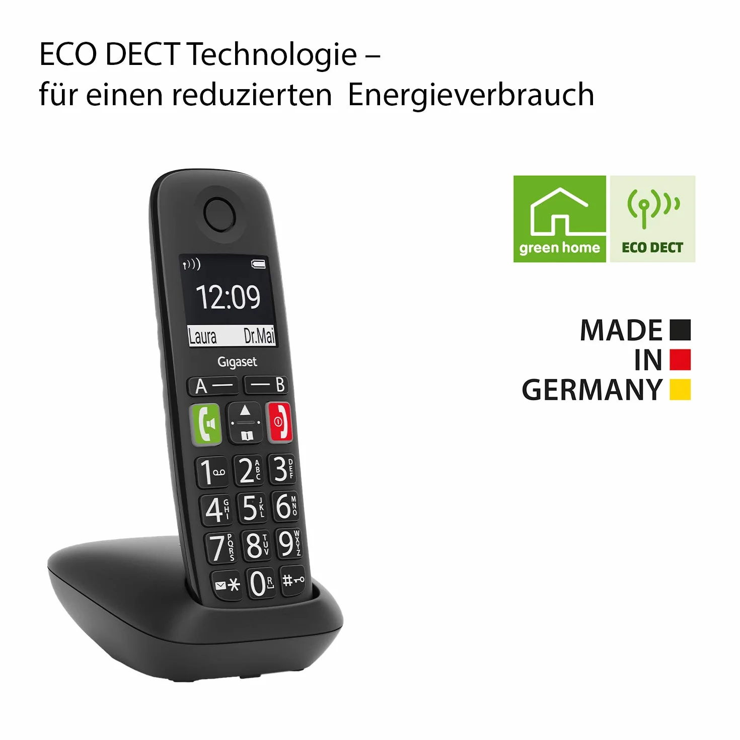 Gigaset E290 Przenośny Telefon Typu VoIP, Wielokolorowy