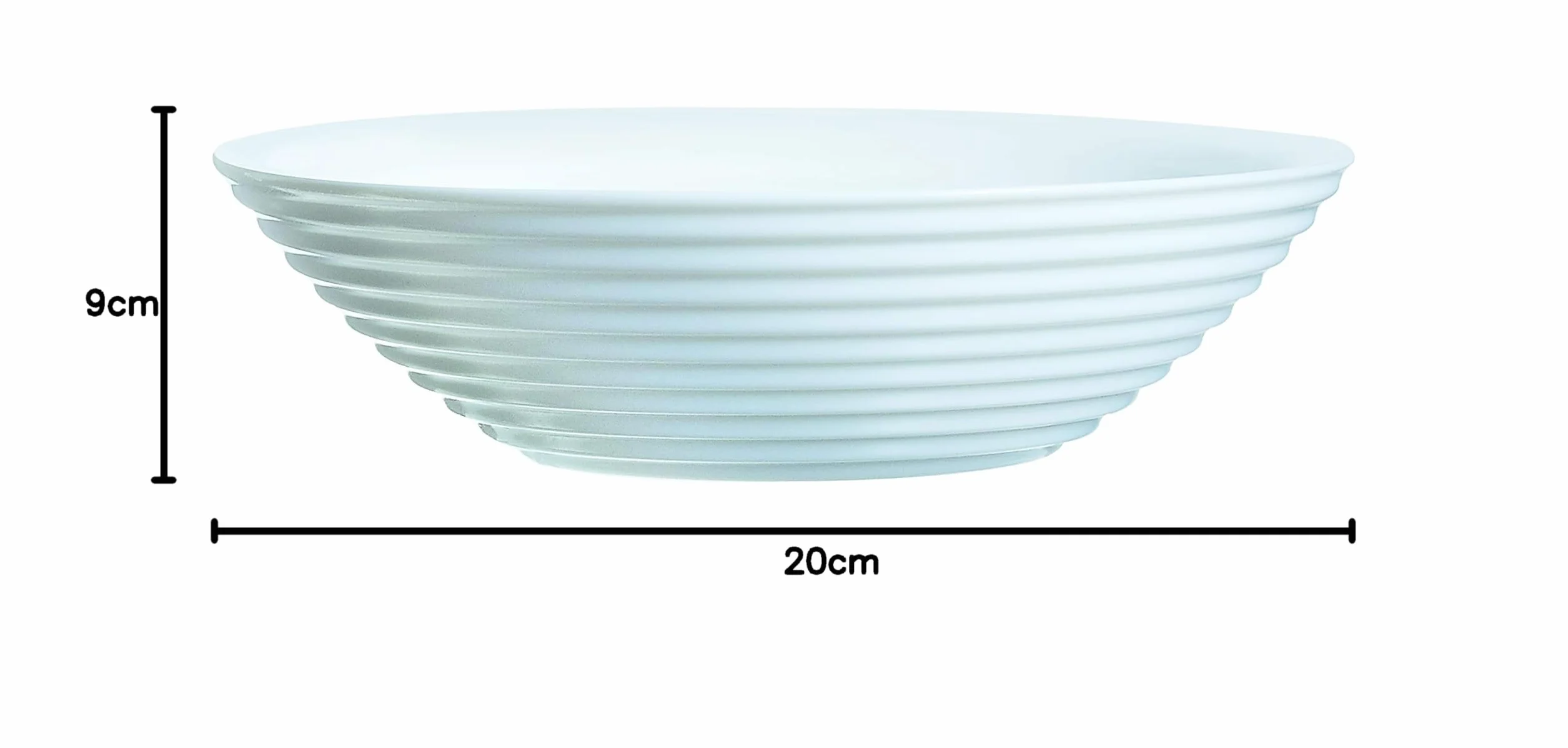 Luminarc Miska do zupy Harena 20 cm szkło biały