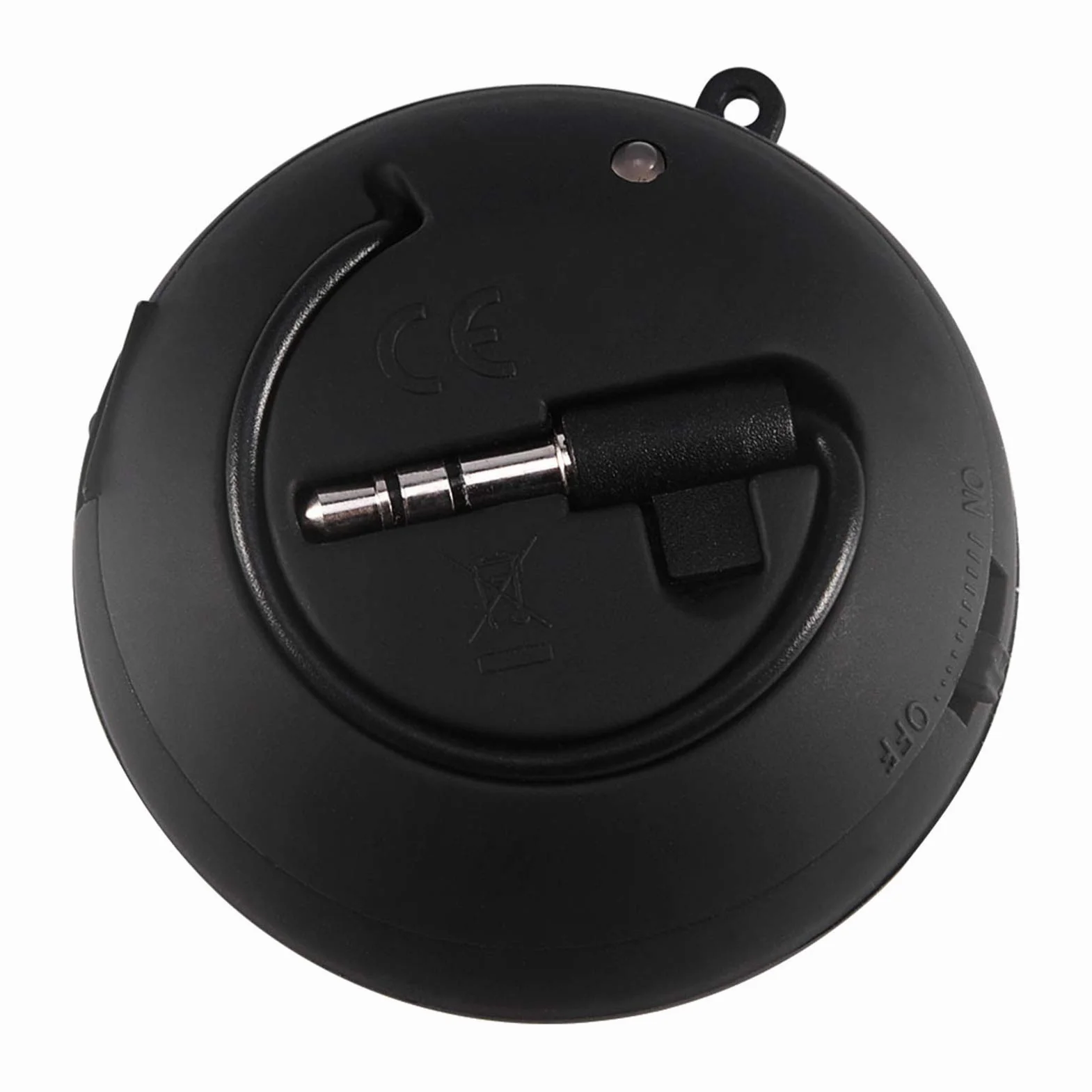 ciciglow Przenośny głośnik, 3,5 mm mini głośnik podróżny głośny głośnik wbudowana bateria do telefonu komórkowego MP3 PC (czarny)