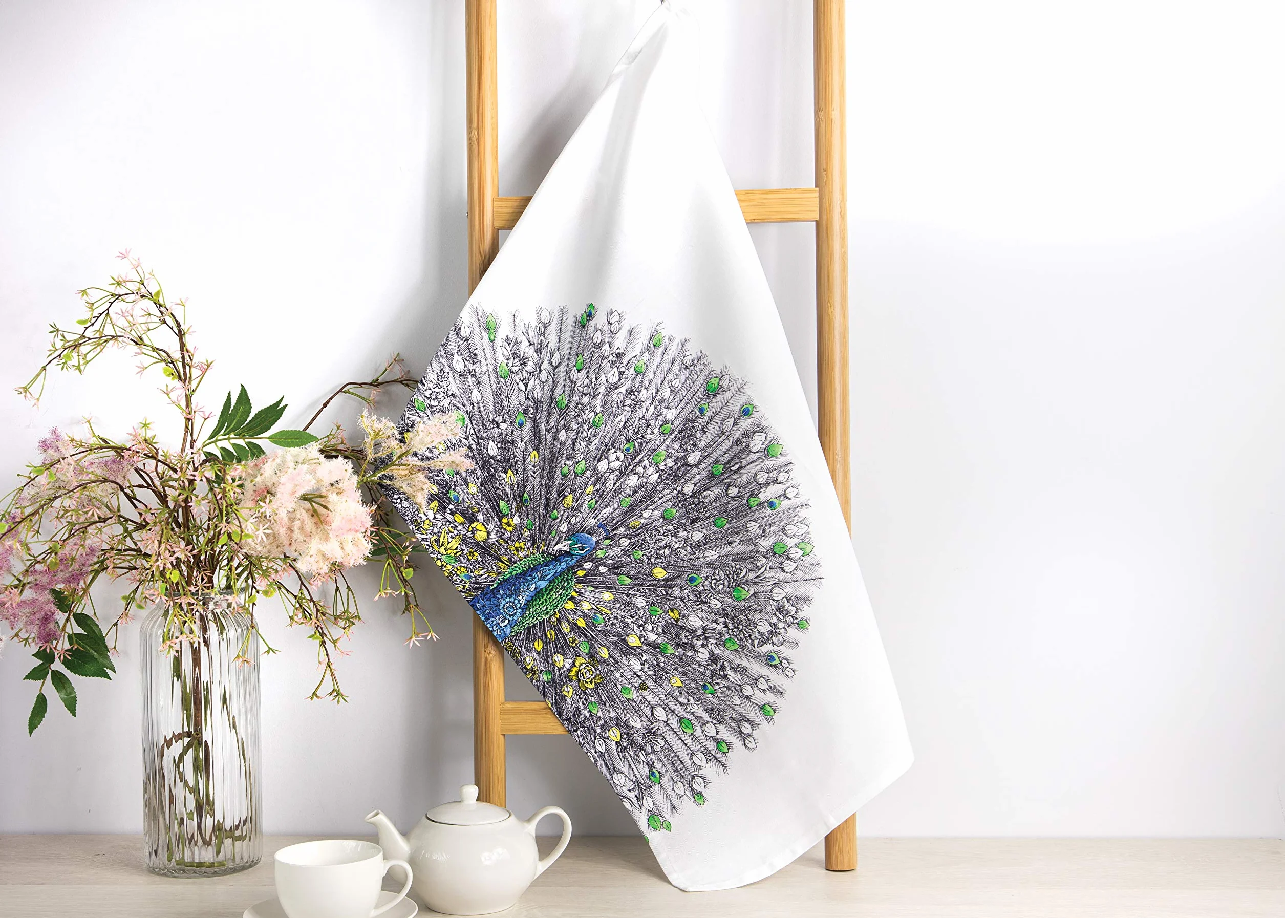 Maxwell & Williams Marini Ferlazzo Birds ręcznik bawełniany 50x70 cm czarny biały