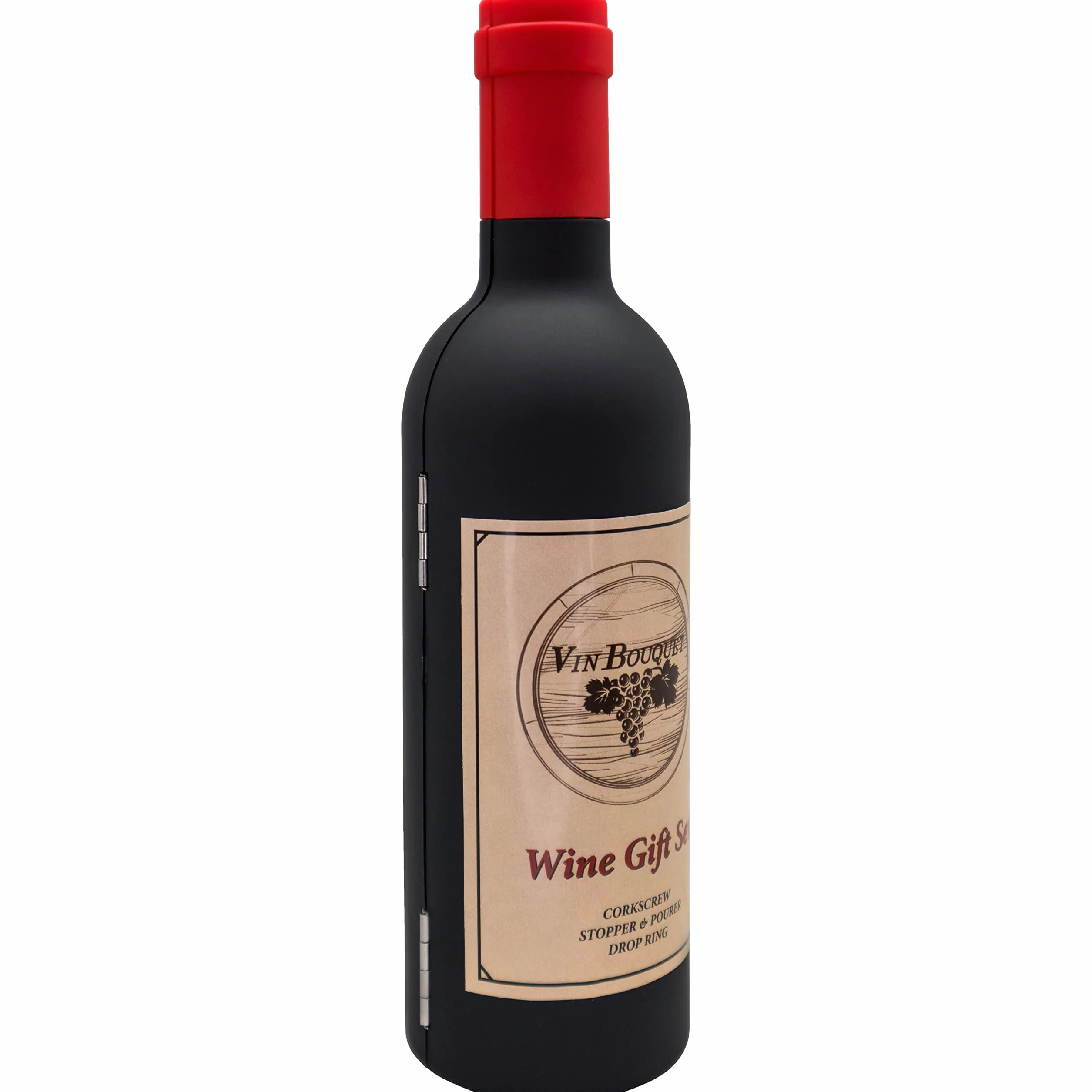 Vin Bouquet FI 314 zestaw do wina butelka z otwieraczem nalewakiem korkiem i pierścieniem przeciwkapkowym