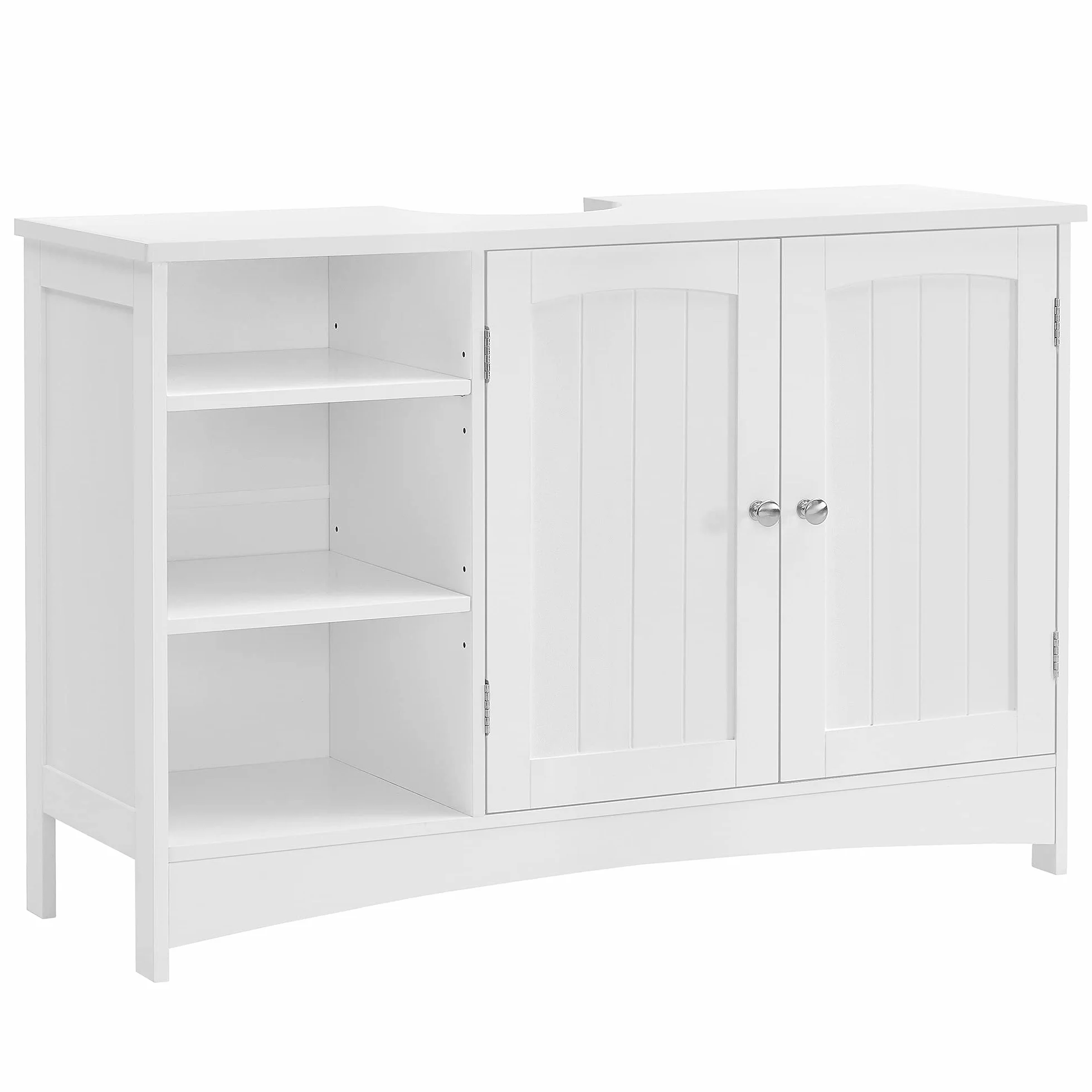 VASAGLE Szafka pod umywalkę 30 x 90 x 60 cm biały 2 drzwi