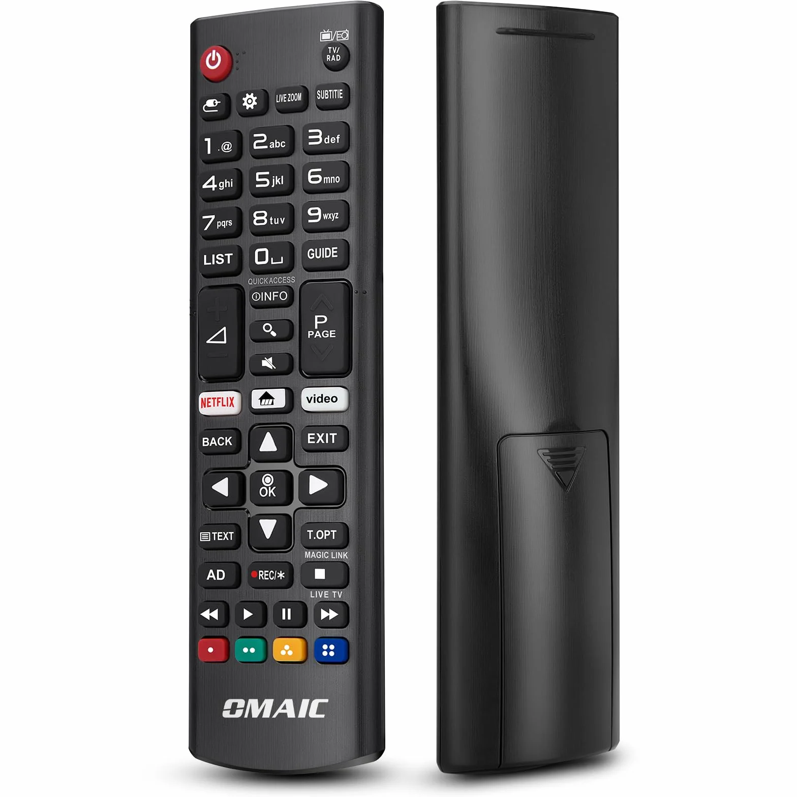 Uniwersalny zamiennik pilota do telewizora LG-Smart TV, ulepszony pilot do telewizora LG na podczerwień, AKB75095308 AKB75095307 AKB74915324, z przyciskami skrótu