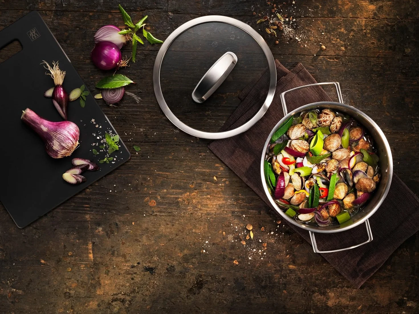 ZWILLING Kochtopf-Set 5-tlg. Edelstahl Induktionsgeeignet Vitality