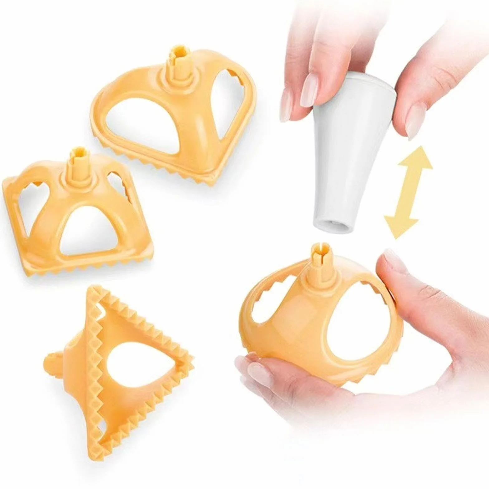 Pasta Making Kit, Wooden Threaded Rolling Pin Board, 8X Dumpling Maker Ravioli Stamp, Making Accessories for Spaghetti, Noodles, Lasagnette, Authentic Homemade Pasta Tools