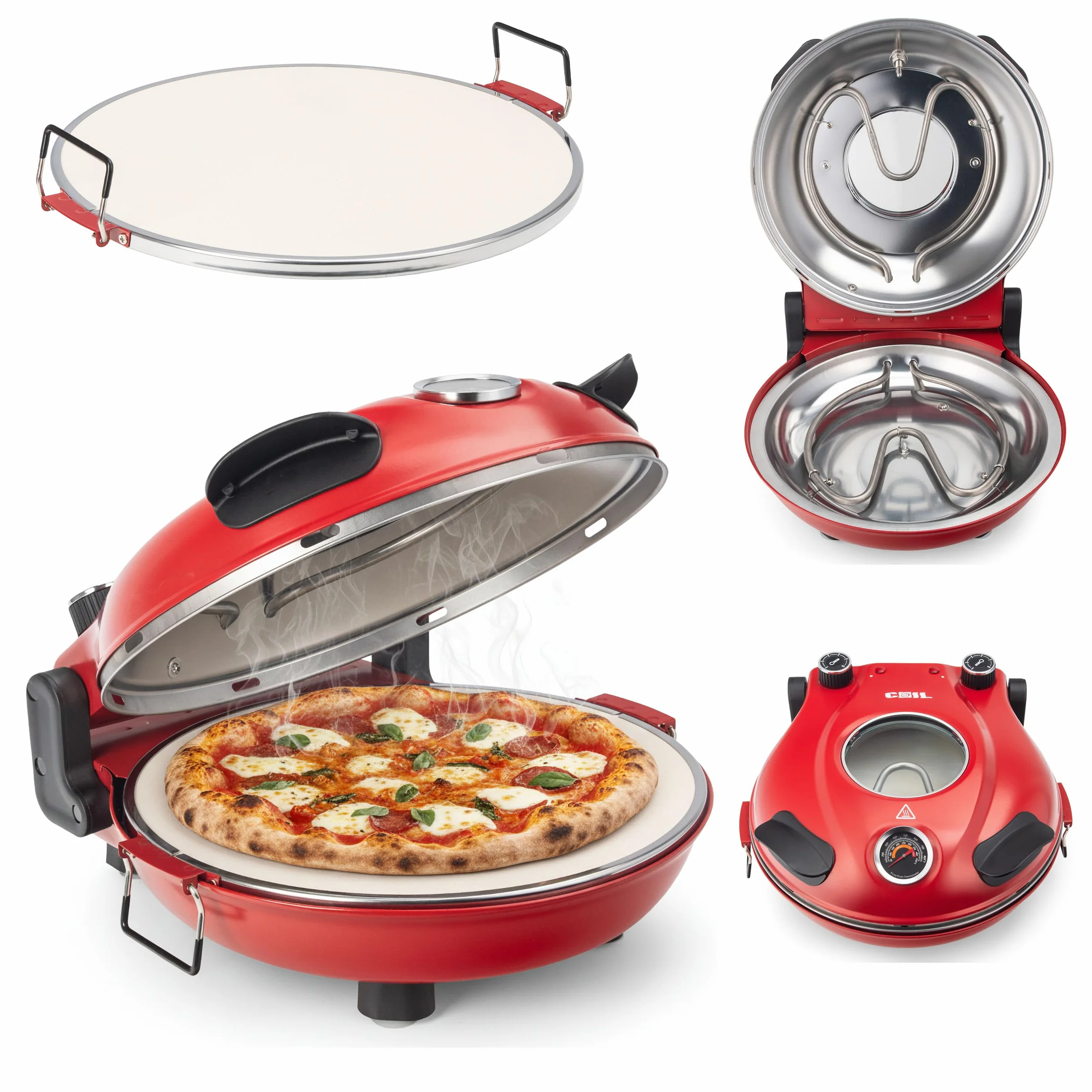 COIL Piec do pizzy 31 cm 420 °C 1200 W 230 V