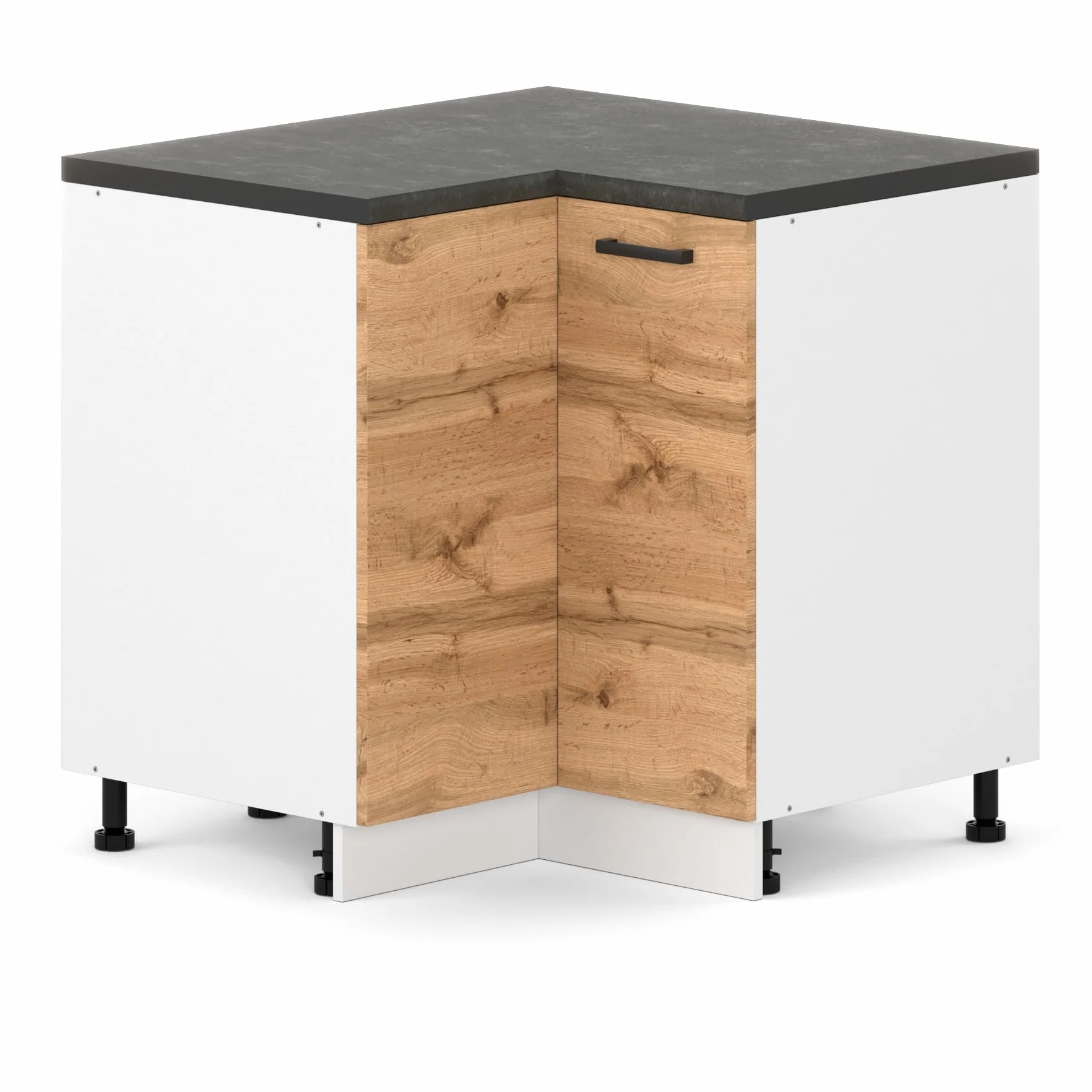 Szafka kuchenna dolna narożna 80x82x47 cm Dąb Wotan modułowa