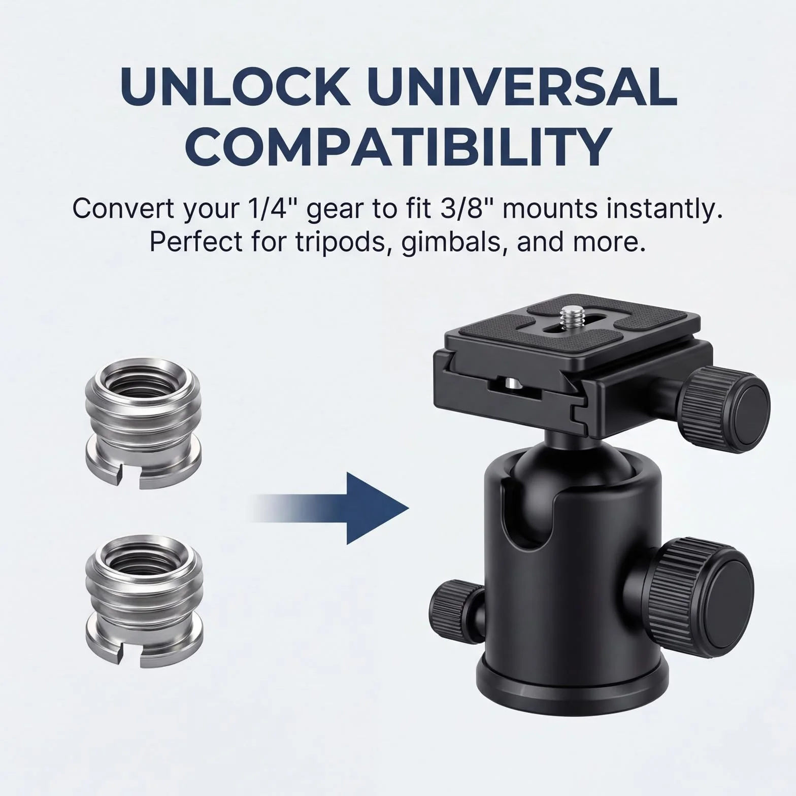 6 sztuk adaptera do statywu 1/4 na 3/8 cala, adapter do statywu z gwintowanym mocowaniem 1/4 na 3/8 cala, adapter śrub do statywu, adapter mikrofonostojaka, adapter śruby do kamery, adapter