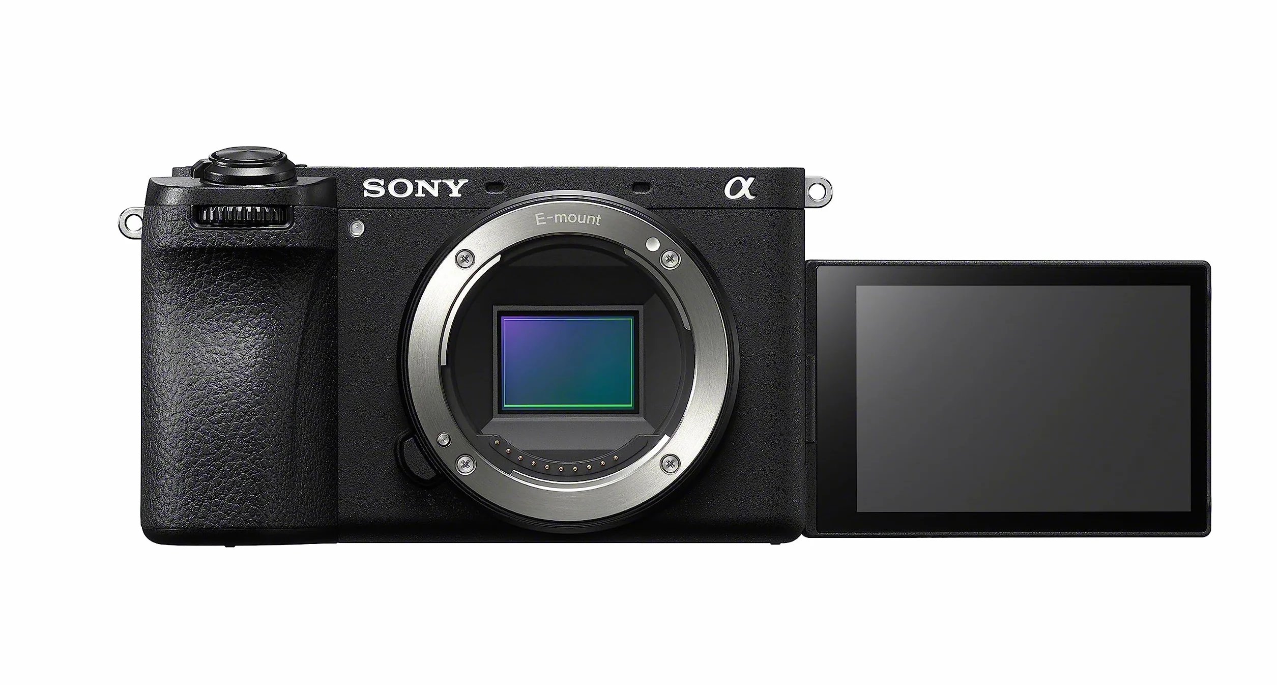 Sony Alpha 6700 bezlusterkowiec APS-C, 26 MP, AF z AI, wideo 4K 120p, 5-osiowa stabilizacja, odchylany ekran dotykowy — kompaktowy hybrydowy aparat dla twórców foto i wideo