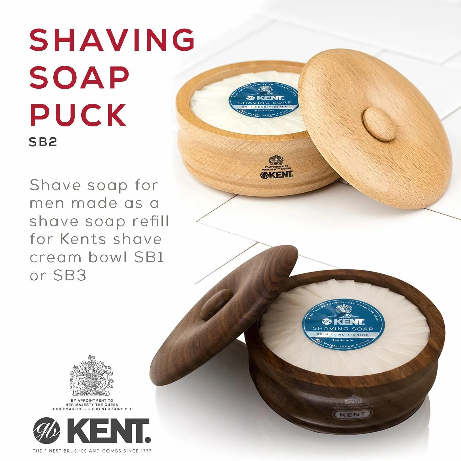Kent Ricarica di sapone per rasatura, di lusso