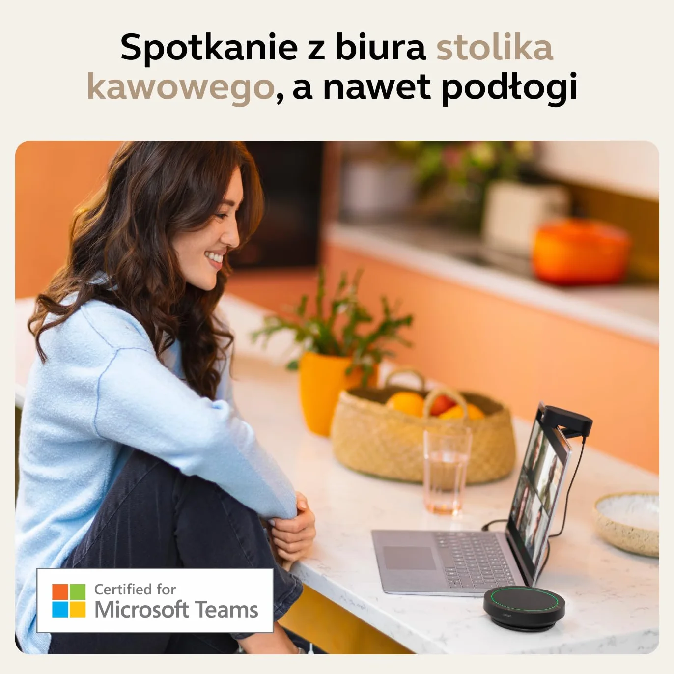 Jabra Speak2 40 przenośny zestaw głośnomówiący, 4 mikrofony, redukcja szumów, pełnozakresowy głośnik 50 mm, dźwięk szerokopasmowy, złącza USB A i USB C - MS Teams i inne platformy - ciemnoszary