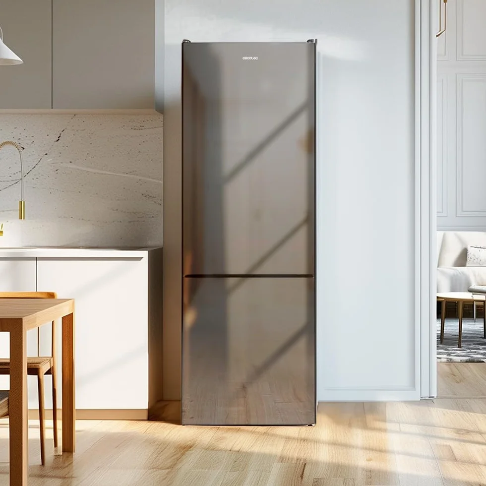 Cecotec Lodówka kombi Bolero CoolMarket Combi 250 Grey Glass E 180 x 55 cm 250 l No Frost