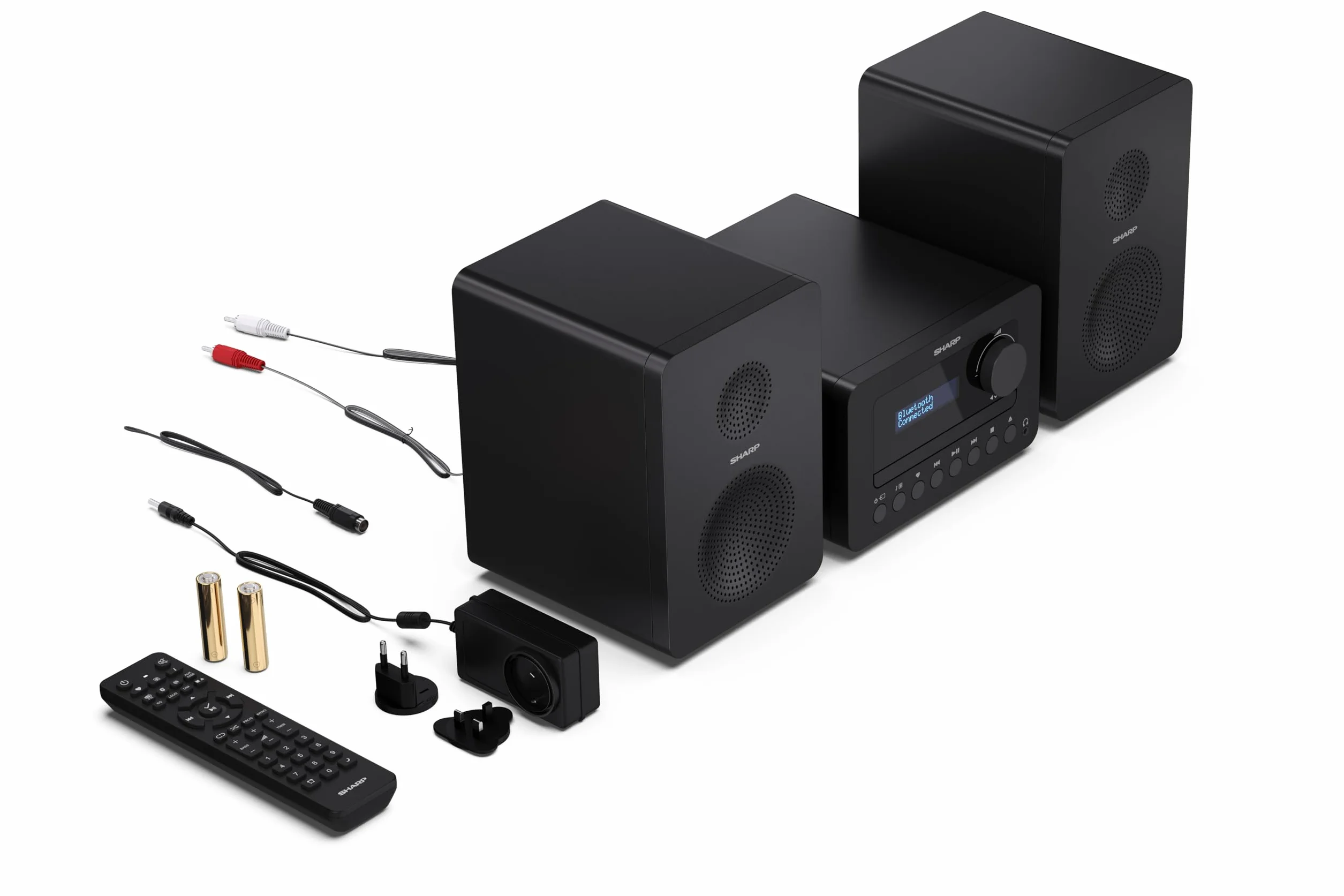 Sharp XL-B520D(BK) Zestaw Stereo, Czarny, 40W