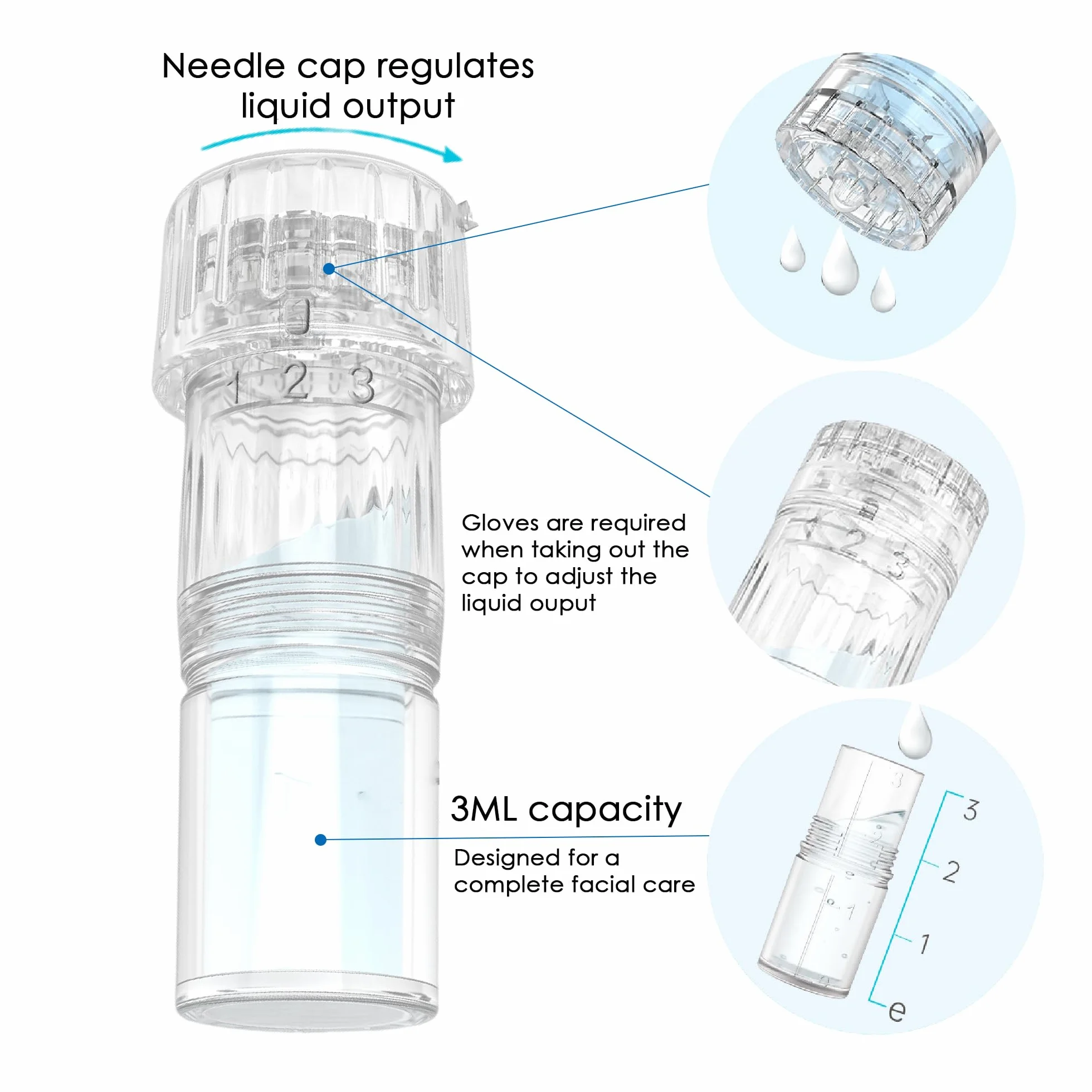 Nano-HS Nano-HS wymienne igły do pisaków mikroigłowych do aplikatora serum Hydra Pen H3 H5, autentyczne jednorazowe igły zastępcze, akcesoria do pielęgnacji skóry (Nano-HS, 15 szt.)