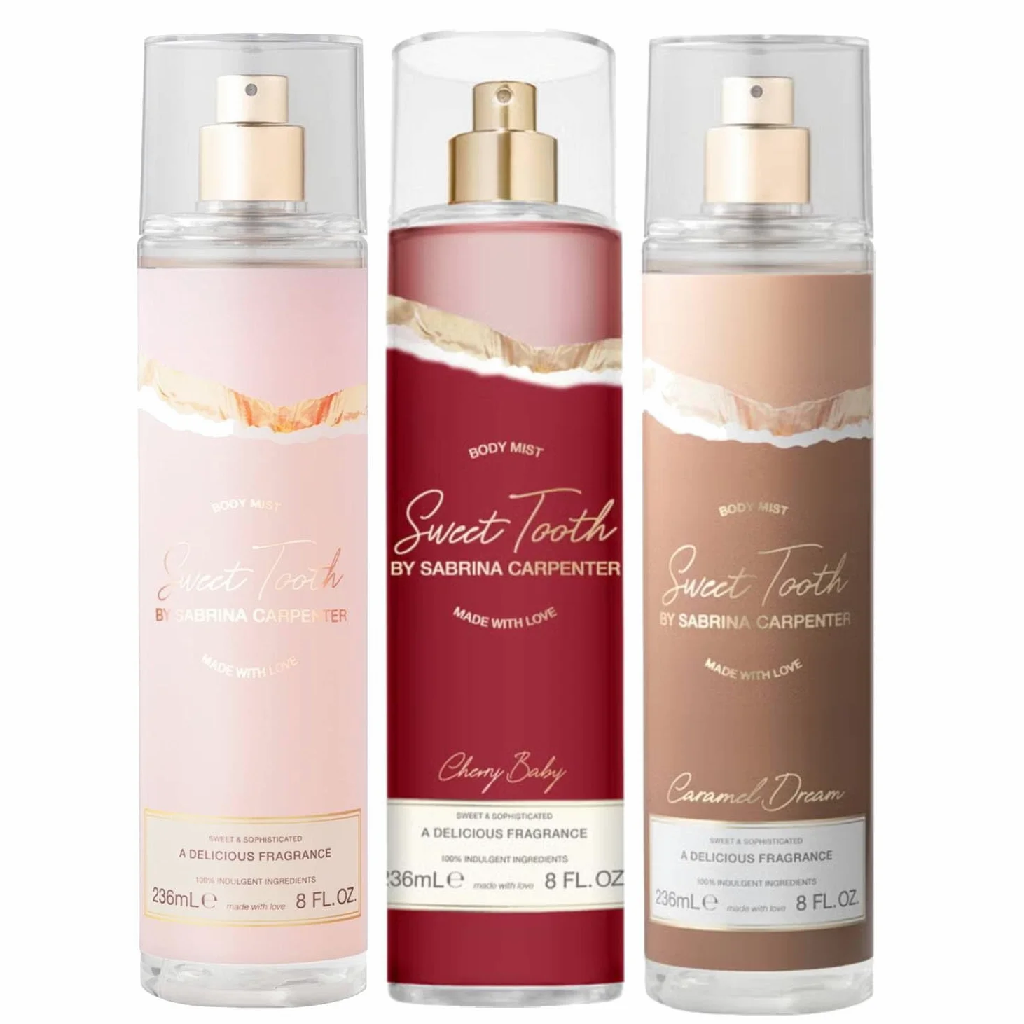 Sabrina Carpenter Sweet Tooth perfumowana woda do ciała dla kobiet różne zapachy 236 ml (zestaw)