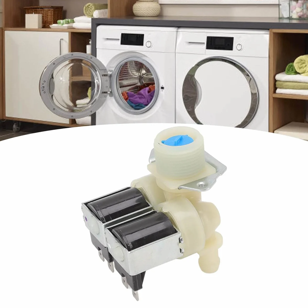 Zawór elektromagnetyczny podwójny AC220-240V 50/60Hz uniwersalny do pralki