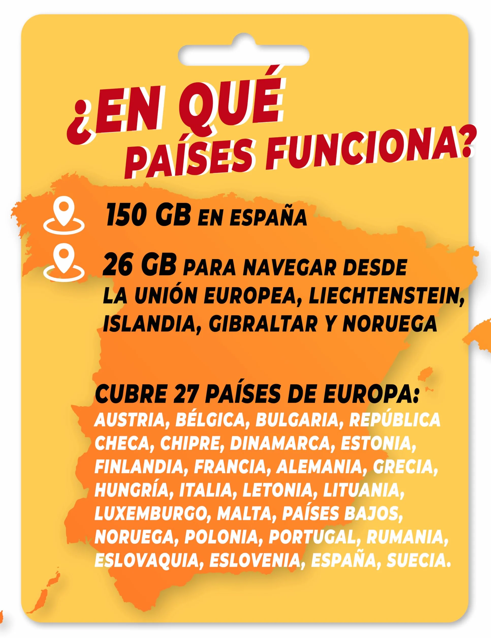 Orange Hiszpania - przedpłacona karta SIM 300 GB w Hiszpanii| 5€ salda | 26 GB w Unii Europejskiej | 2000 minut międzynarodowych | Aktywacja online Solo na www marcopolomobile com