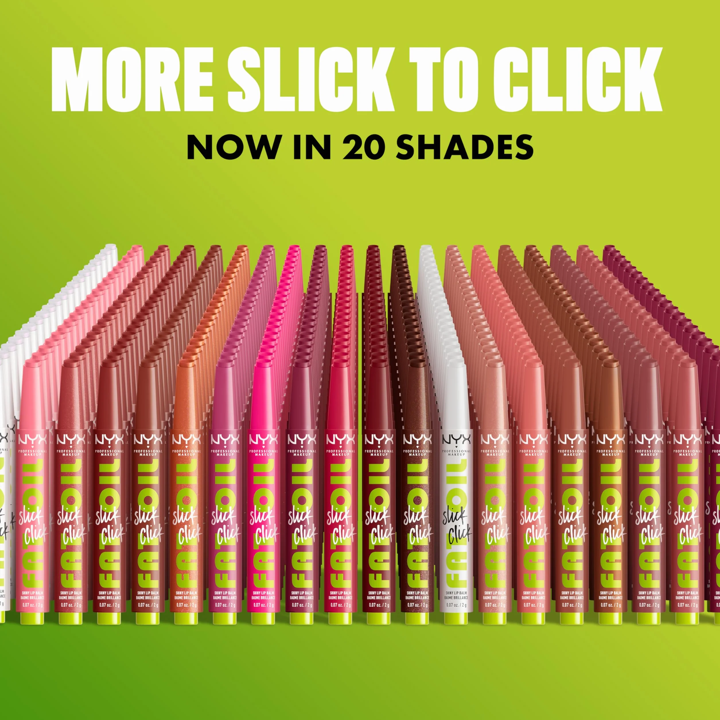 Nyx Professional Makeup - Przyciemniany balsam do ust - Przyciemniane i nawilżone usta - 12 godzin nawilżenia - Wzbogacony pigmentami - wegańska formuła - Fat Oil Slick Click- Odcień : Caption This