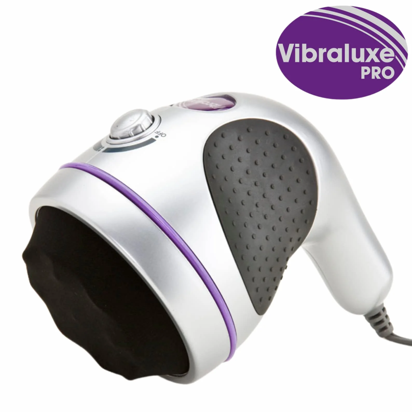 Best Direct Vibraluxe Pro Original, jak widać w TV masażer wyszczuplający, okrągła rzeźba, antycellulitowy 5 w 1 - elektryczny masażer wibracyjny, toczący się palper