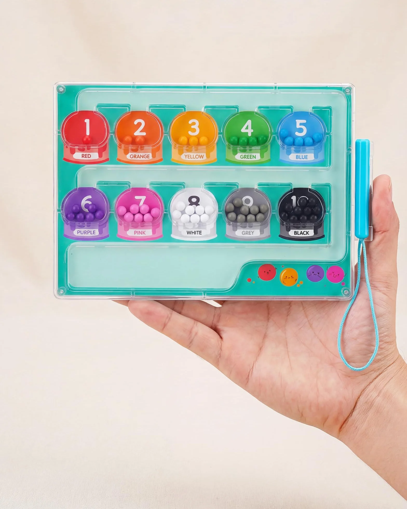 Magnetic Color and Number Maze (zielony)