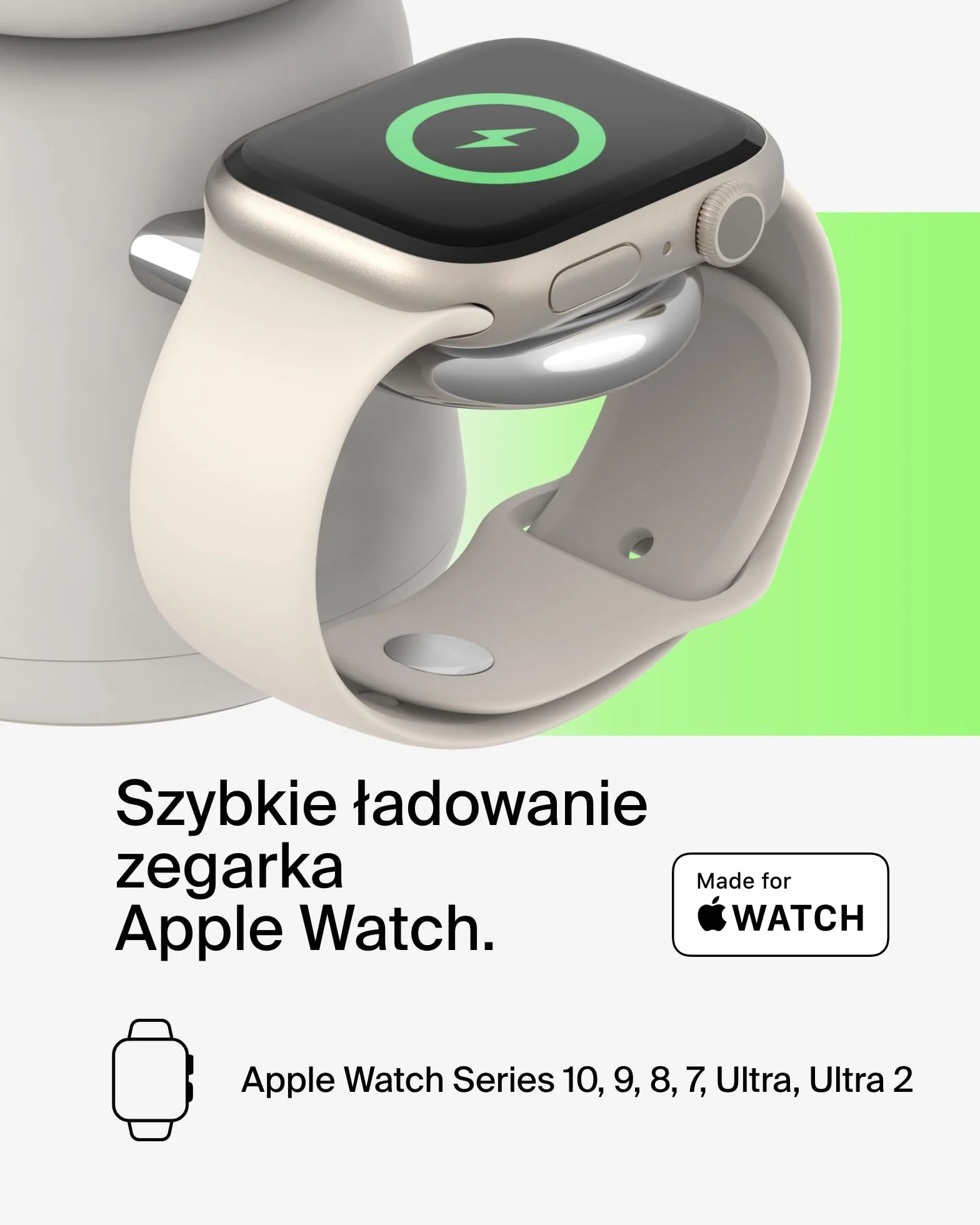 Belkin BoostCharge Pro bezprzewodowa stacja ładująca 2 w 1 z Qi2, 15 W, kompatybilna z MagSafe ładowarka do iPhone 17, Air, Pixelsnap, Apple Watch, AirPods, innych urządzeń Qi2, łącznie z zasilaczem