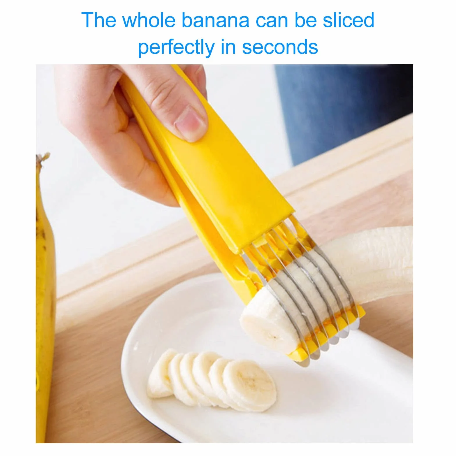 Krajalnica do Bananów, Krajalnica do Bananów Krajalnica Obieraczka do Owoców Chopper ze Stali Nierdzewnej Obieraczka do Sałatek i Warzyw Narzędzia Kuchenne do Kuchni Domowej