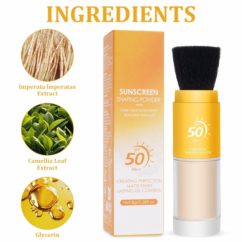 Proszek do pudru, utrwalacz SPF 50, puder trwały, matowy
