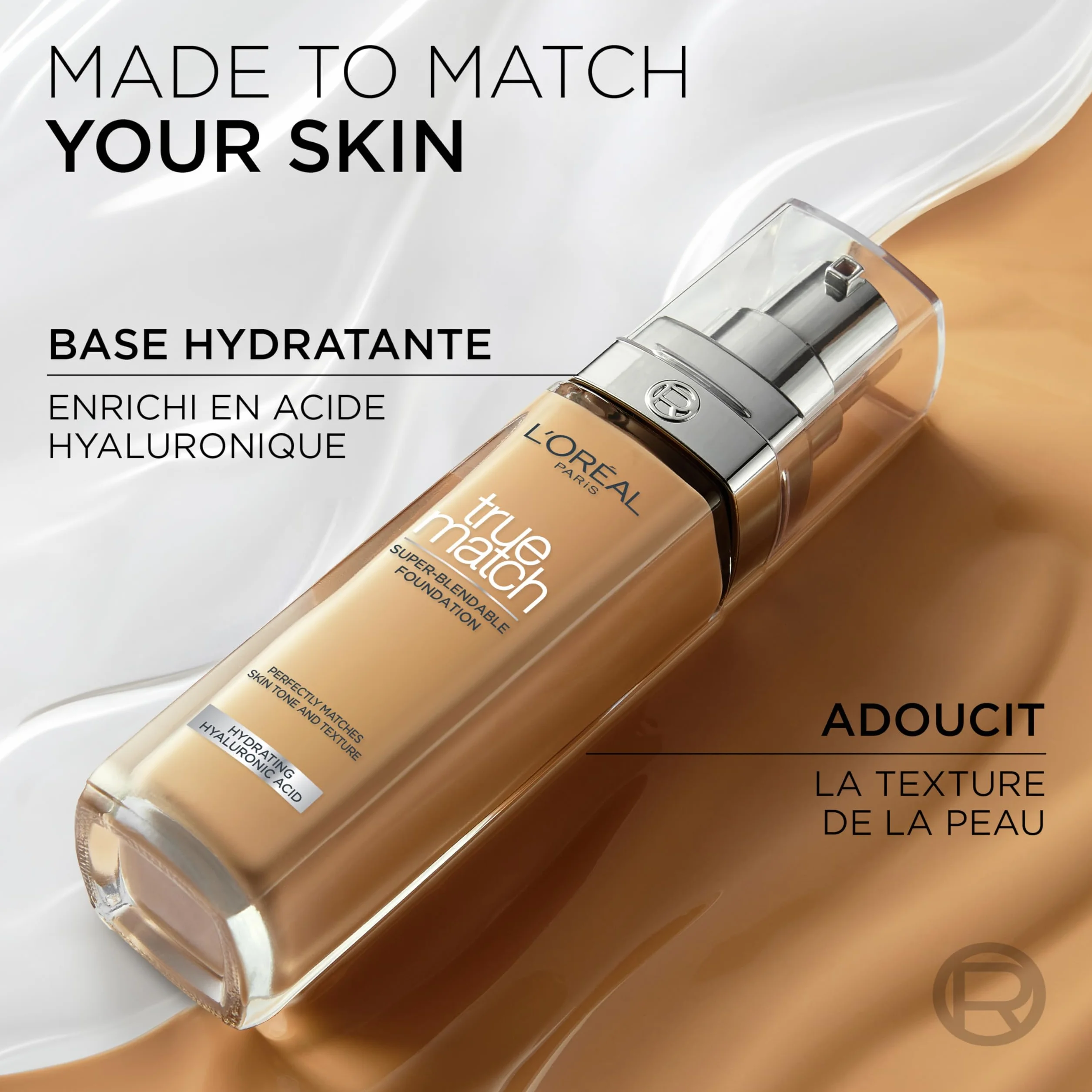 L'Oréal Paris True Match trwały podkład do twarzy w płynie, pielęgnujący z kwasem hialuronowym, SPF 17, 3.D/3.W Golden Beige, 30 ml