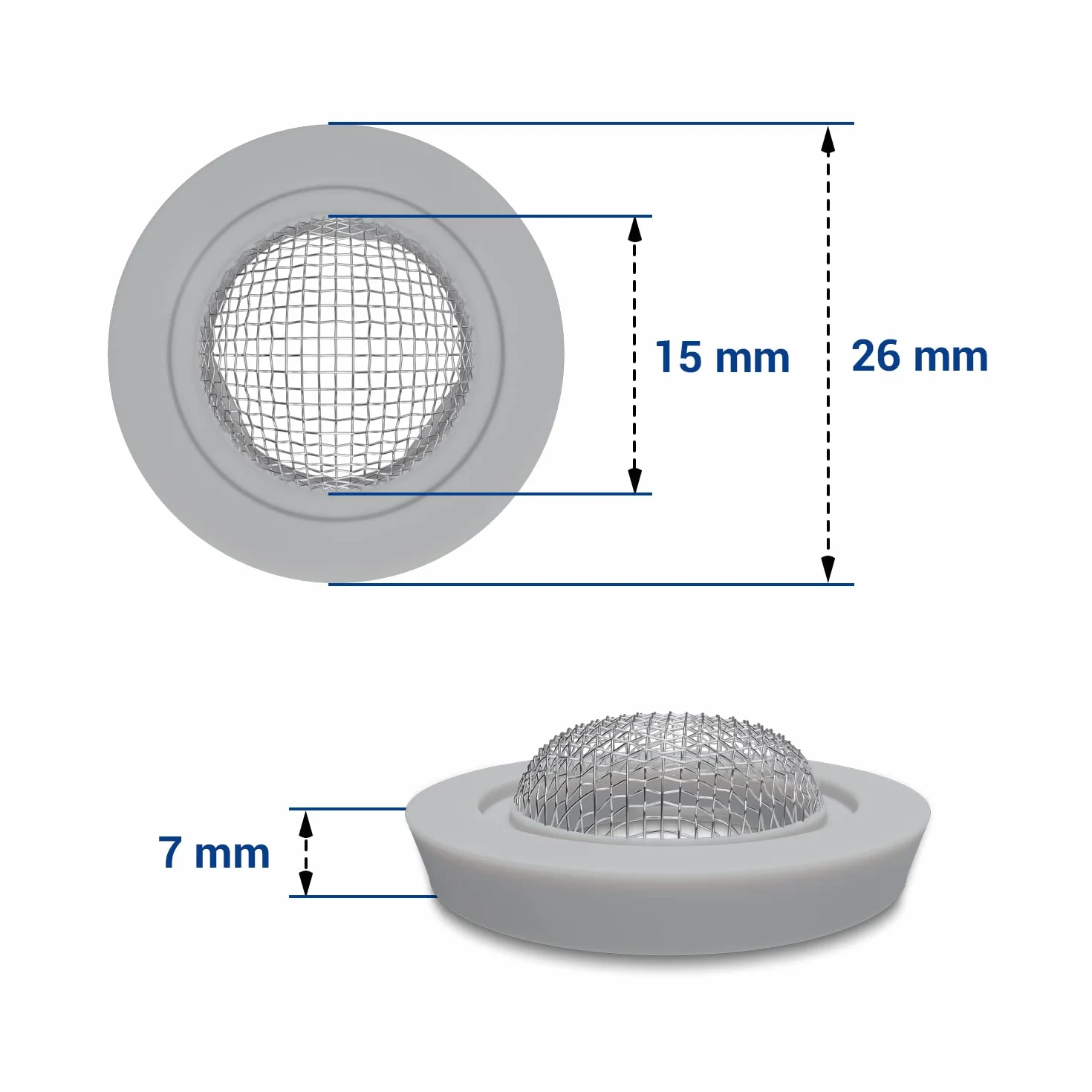 Uszczelka gumowa 15x26 mm 3/4 do węża dopływowego do pralki i zmywarki