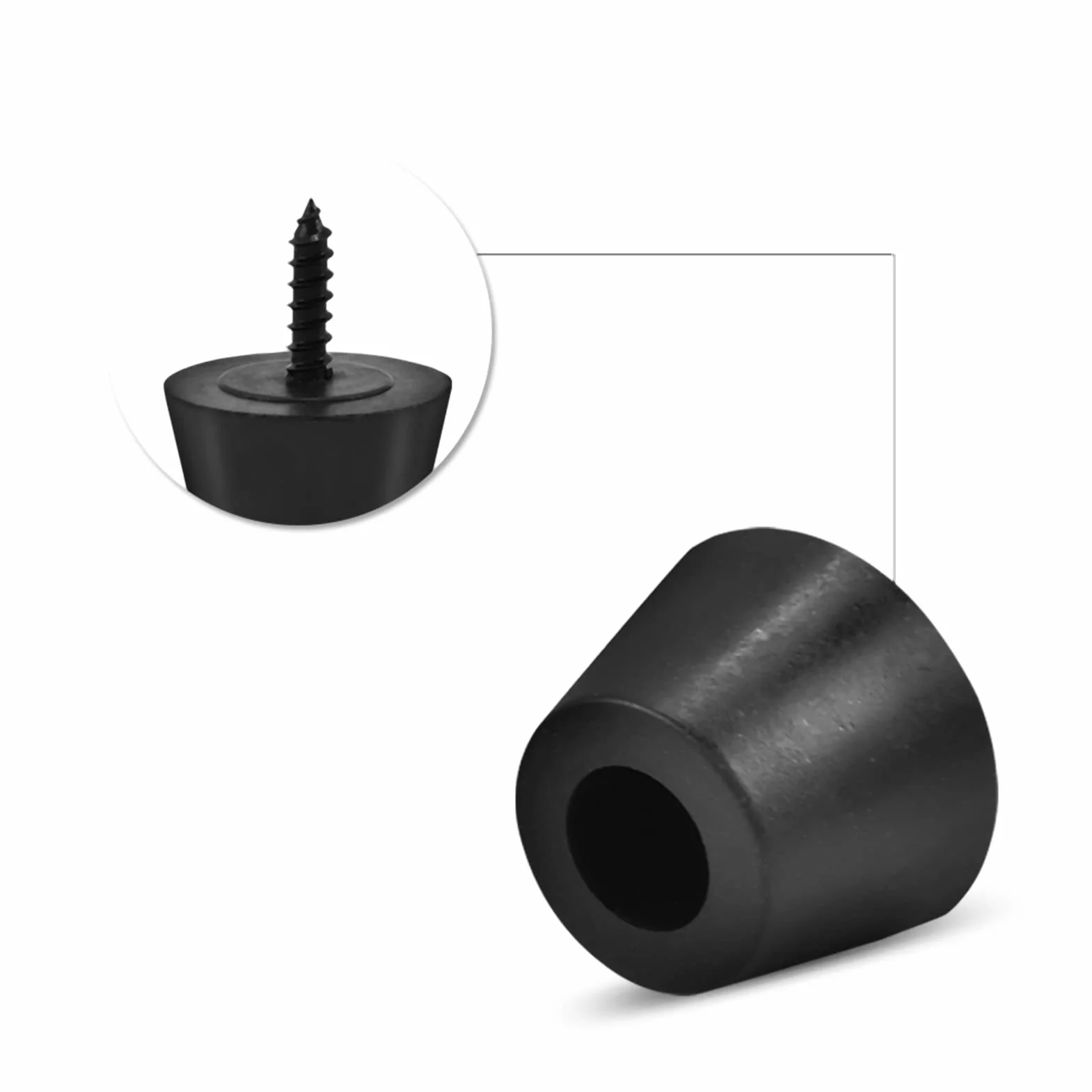Nóżki Wzmacniacza Głośnik Marshalla Nóżki Gumowe Czarne 4 Pary 30X20Mm Gumowe Nóżki Podstawa Antywibracyjna Stojak na Głośnik Wzmacniacz Gitarowy W Śruby