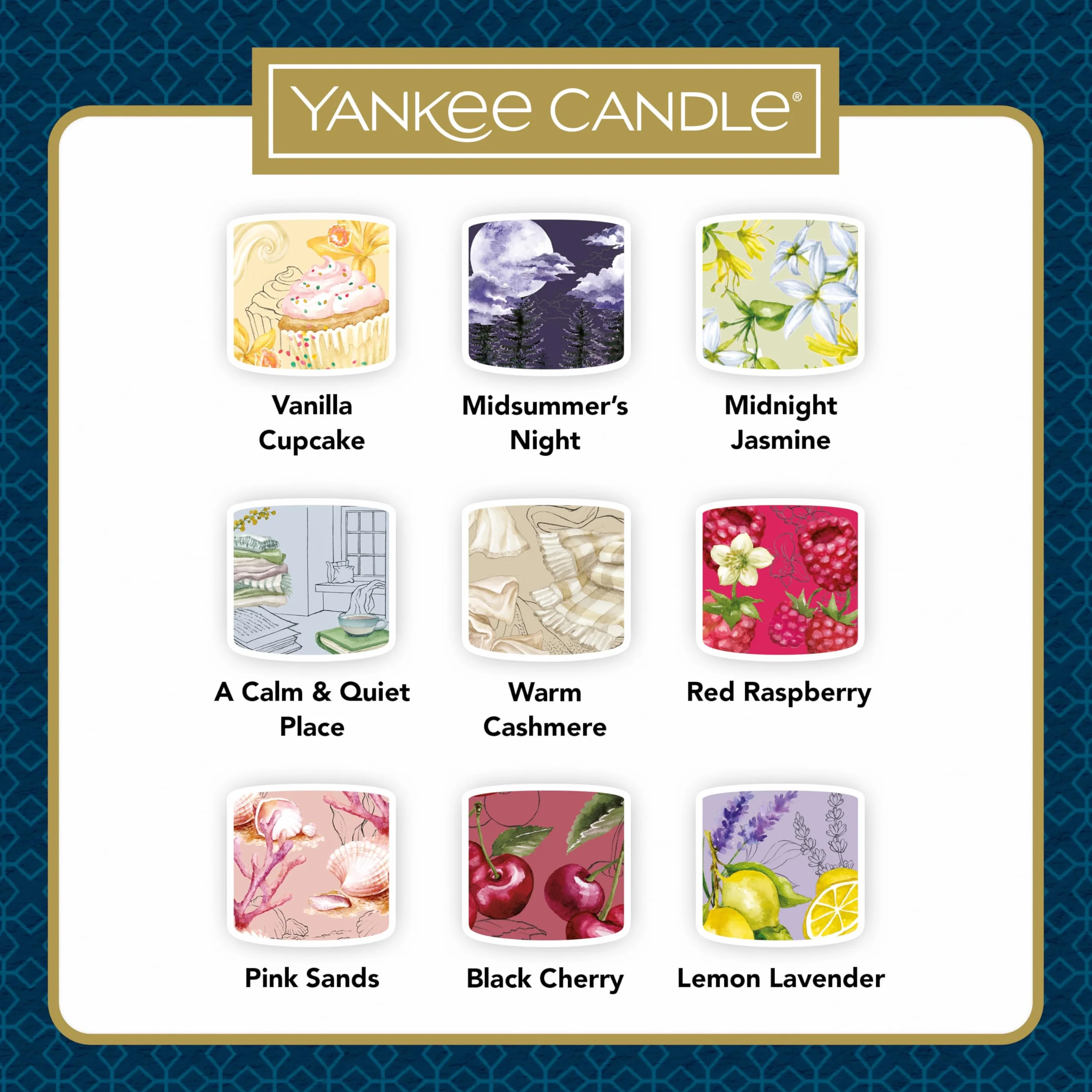 Yankee Candle Zestaw upominkowy świec zapachowych, świece wotywne, mieszanka wosku sojowego, 9 sztuk, idealne prezenty dla kobiet