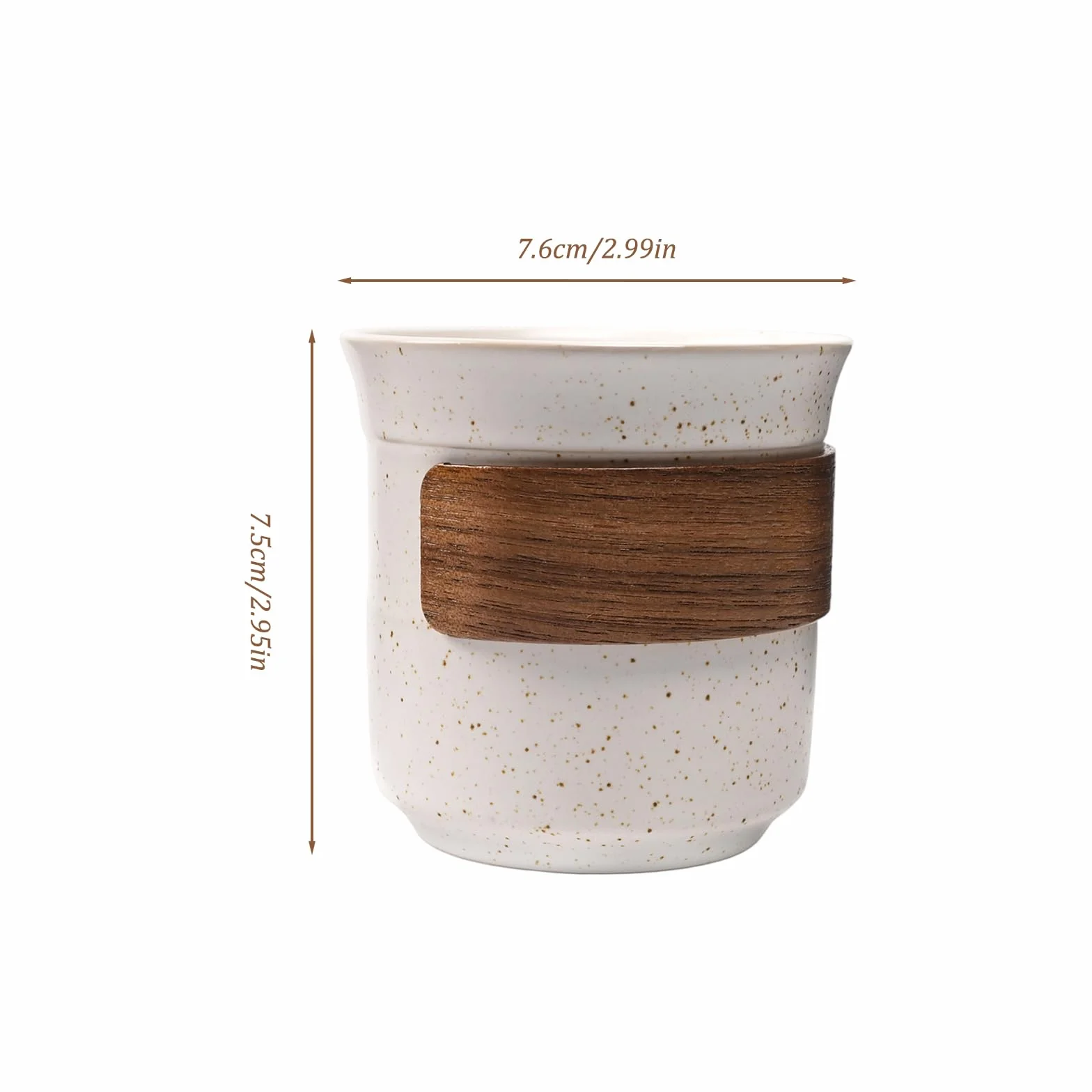 Zestaw 2 ceramicznych filiżanek do espresso 190 ml Cortado Doppio
