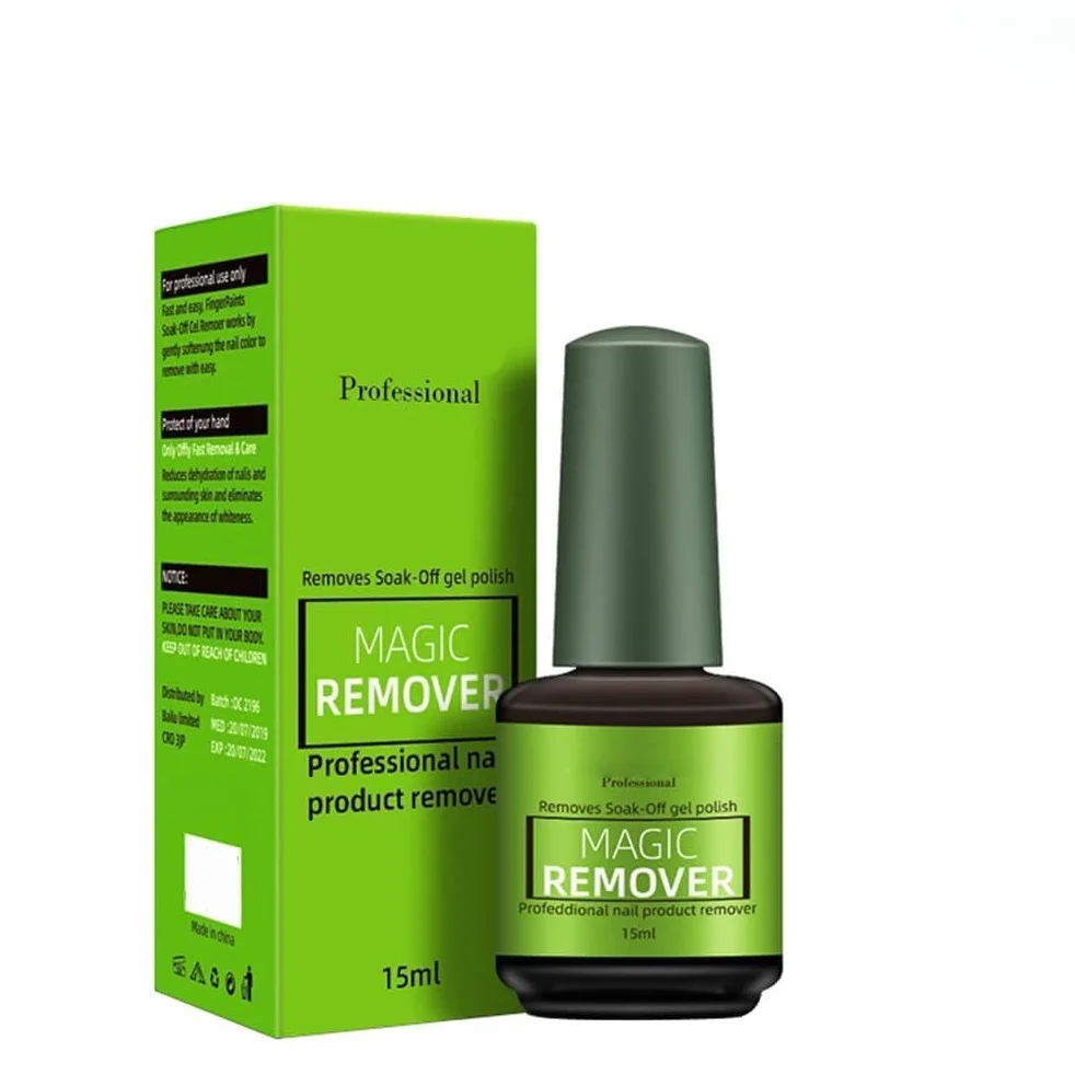 BRRNOO Burst Off Gel Coat Zmywacz do ż do Paznokci Soak Cleaner 15 Ml Szybki żel do Usuwania Lakieru do Użytku w Domowym Salonie Bezpieczna, Delikatna Formuła do Sztucznych Paznokci (15ml)