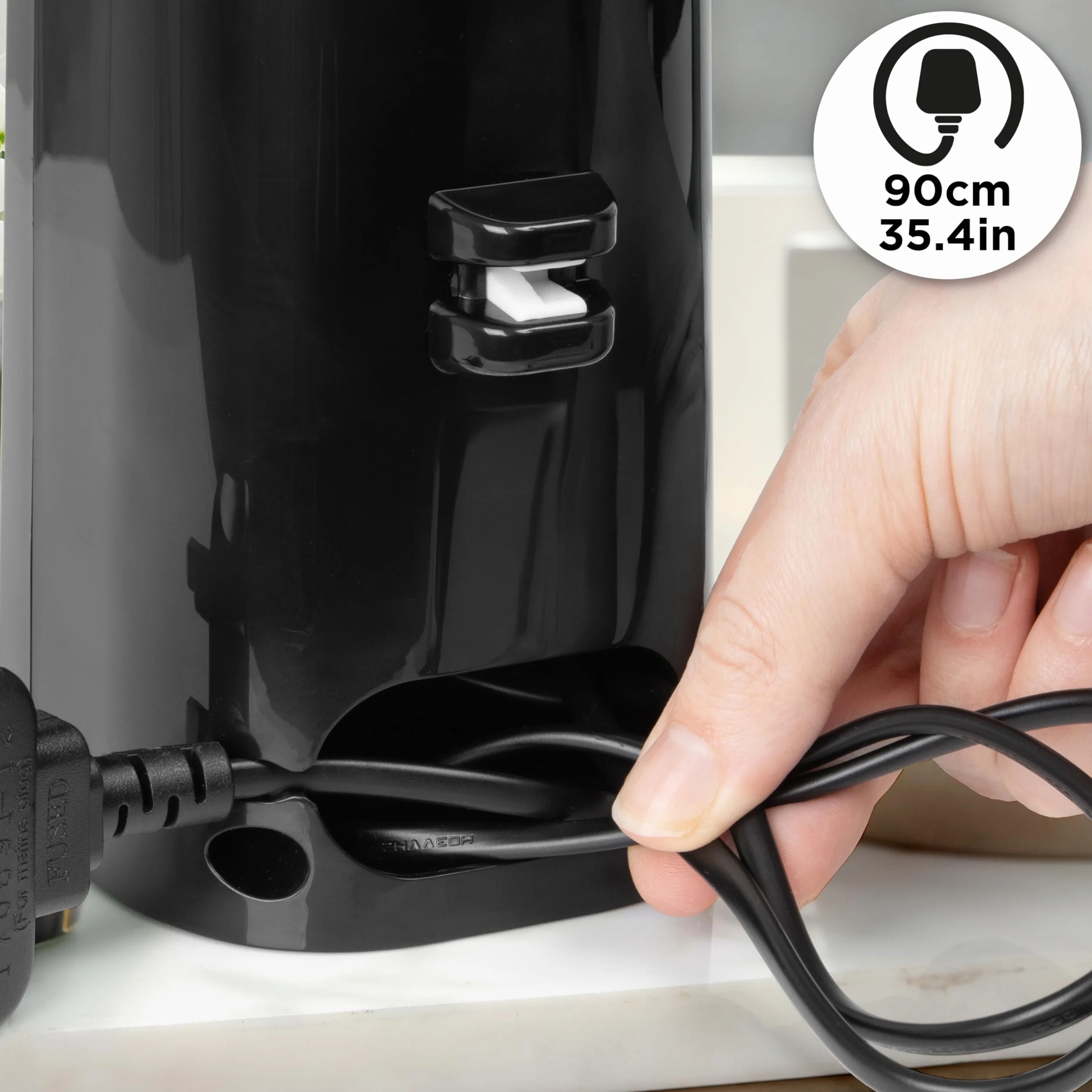 Duronic CO40 BK Elektryczny otwieracz do butelek puszek konserw ostrzałka do noży kuchennych. Automatyczny otwierieracz 3w1 z magnesem 50W