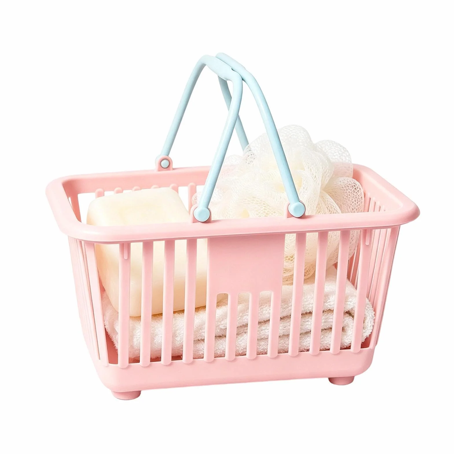 Mini koszyk na zakupy, przenośny organizer do przechowywania na biurku, splot ze składanym uchwytem, kosz do przenoszenia do domu, biura, kuchni, do przechowywania zabawek, 13 x 16 x 8 cm