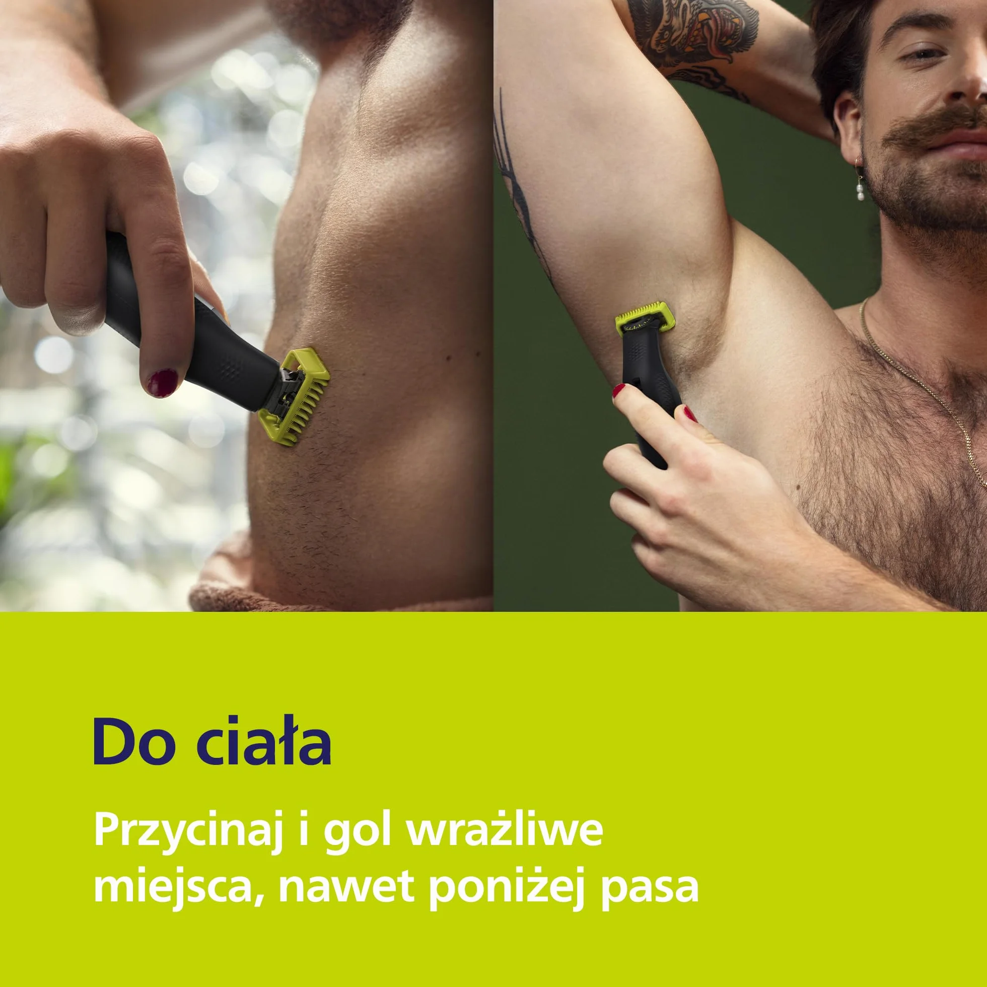 Philips OneBlade Pro 360 Autentyczny Elektryczny trymer do twarzy i ciała, golarka i golarka do ciała, 2x ostrza 360, 1x grzebień o długości 20, 1x zestaw do ciała, 1x miękkie etui, QP6552/30