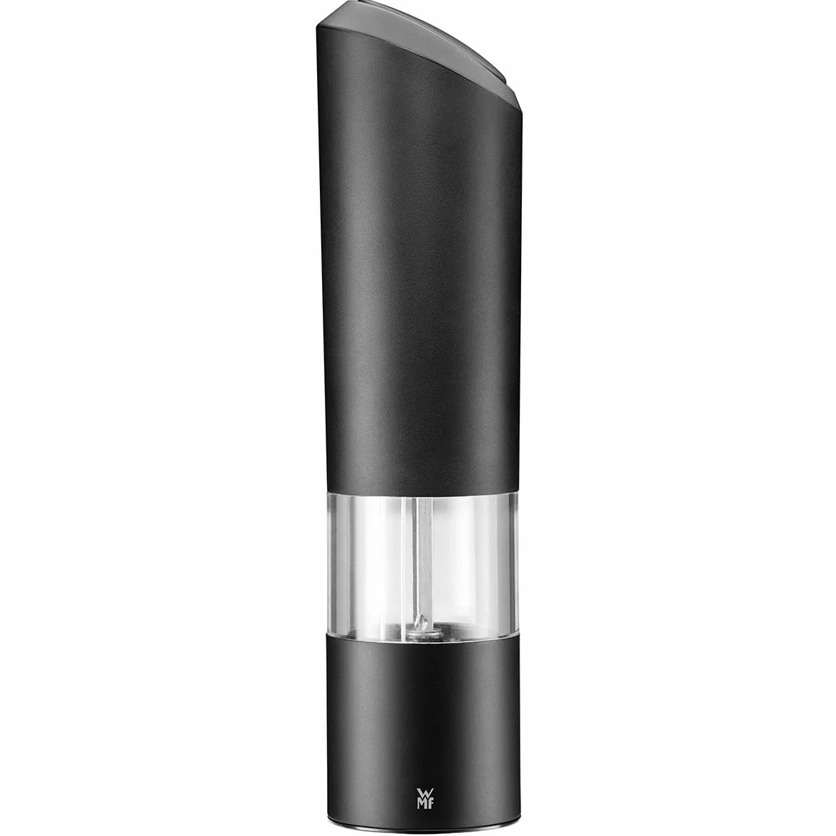 WMF Młynek elektryczny do soli i pieprzu 21 cm, ceramiczny mechanizm, czarny
