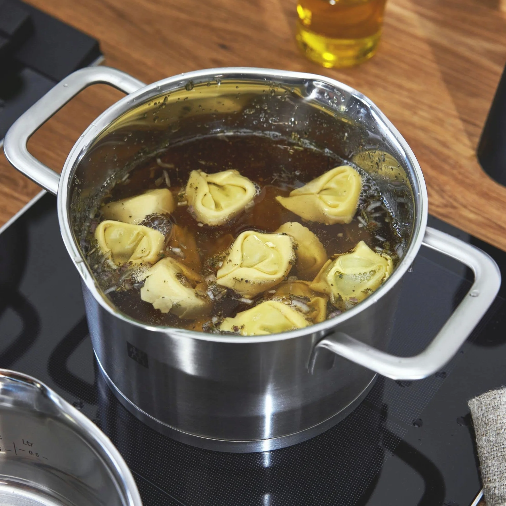 ZWILLING TrueFlow Kochtopfset 4-teilig Edelstahl Induktion Ausgießfunktion Silber