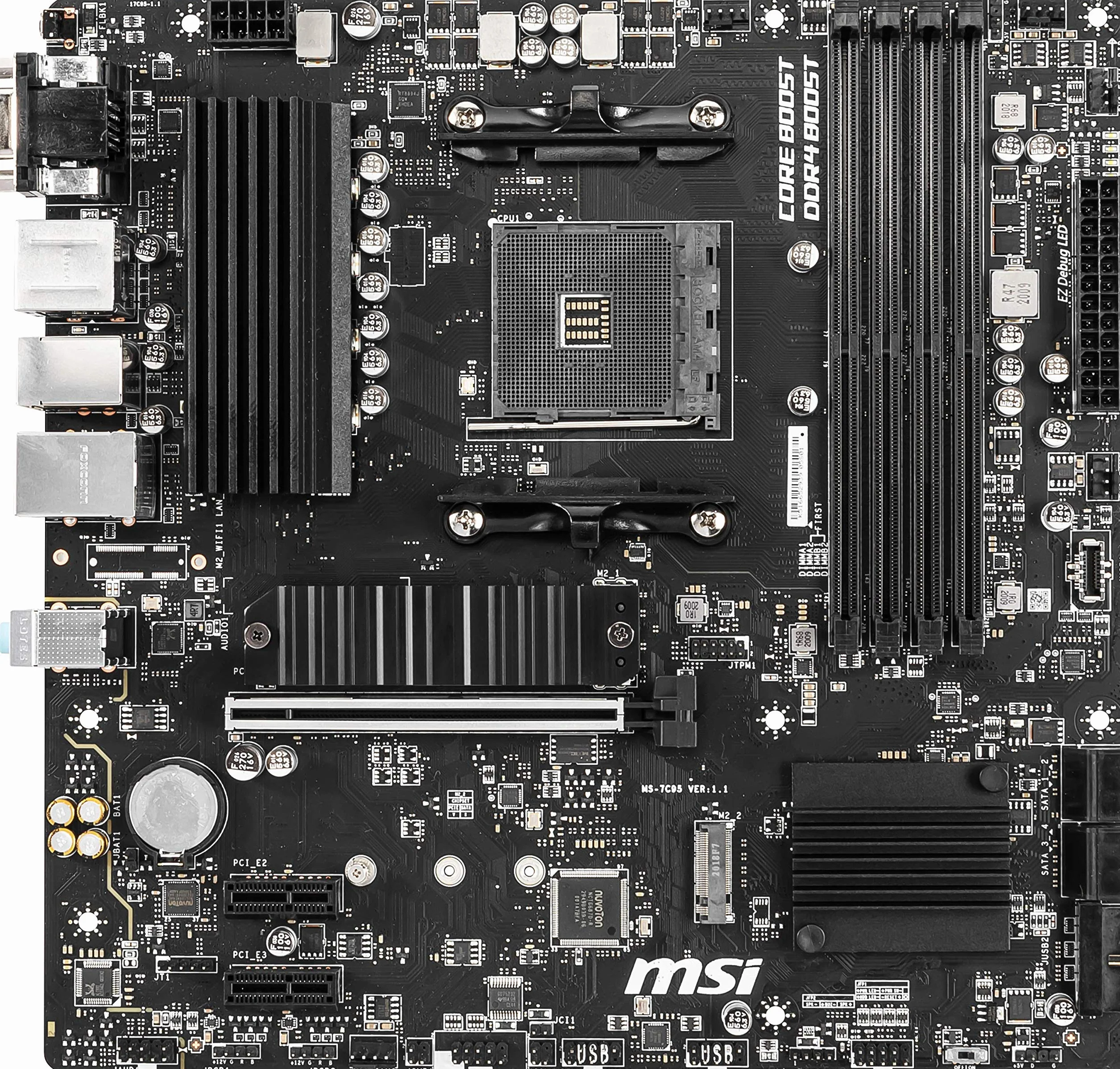 MSI B550M PRO-VDH (MATX Sockel AM4, AMD B550, 4 x DDR4, 1 x PCI Express 3.0 16x)